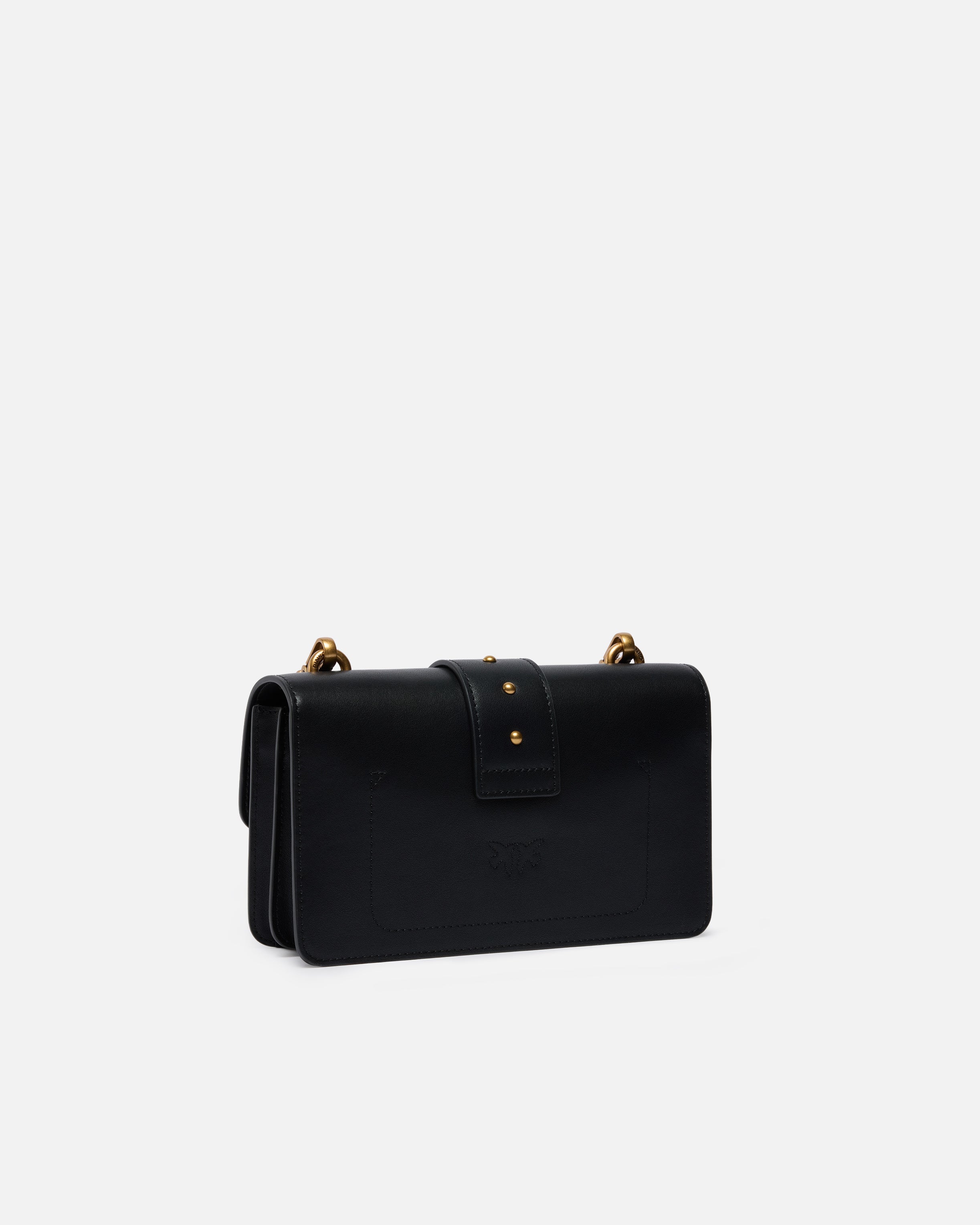 PINKO Borsa Love One Mini St-Nero Gold