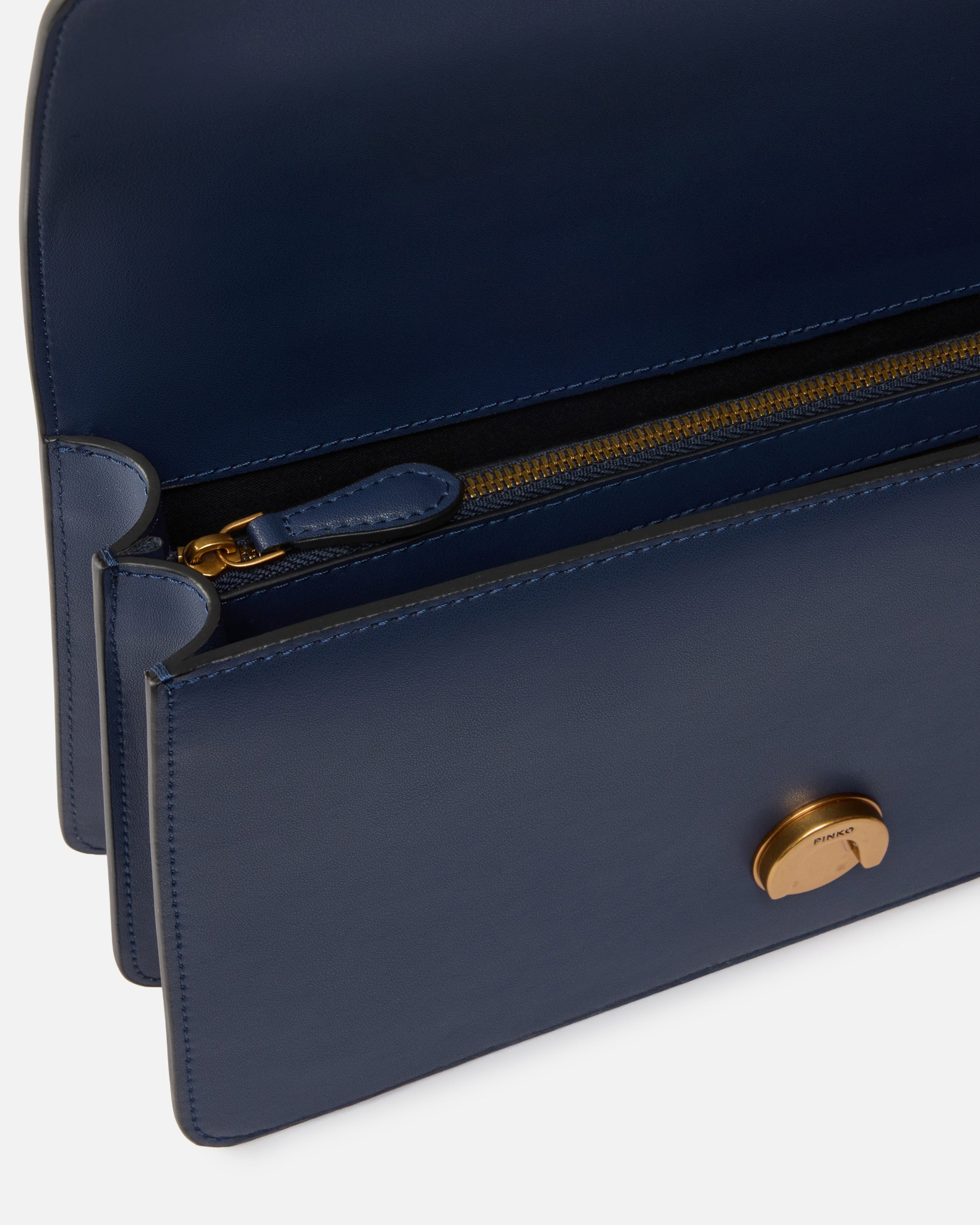 PINKO Borsa Love One Classic St-Blu Indaco Gold