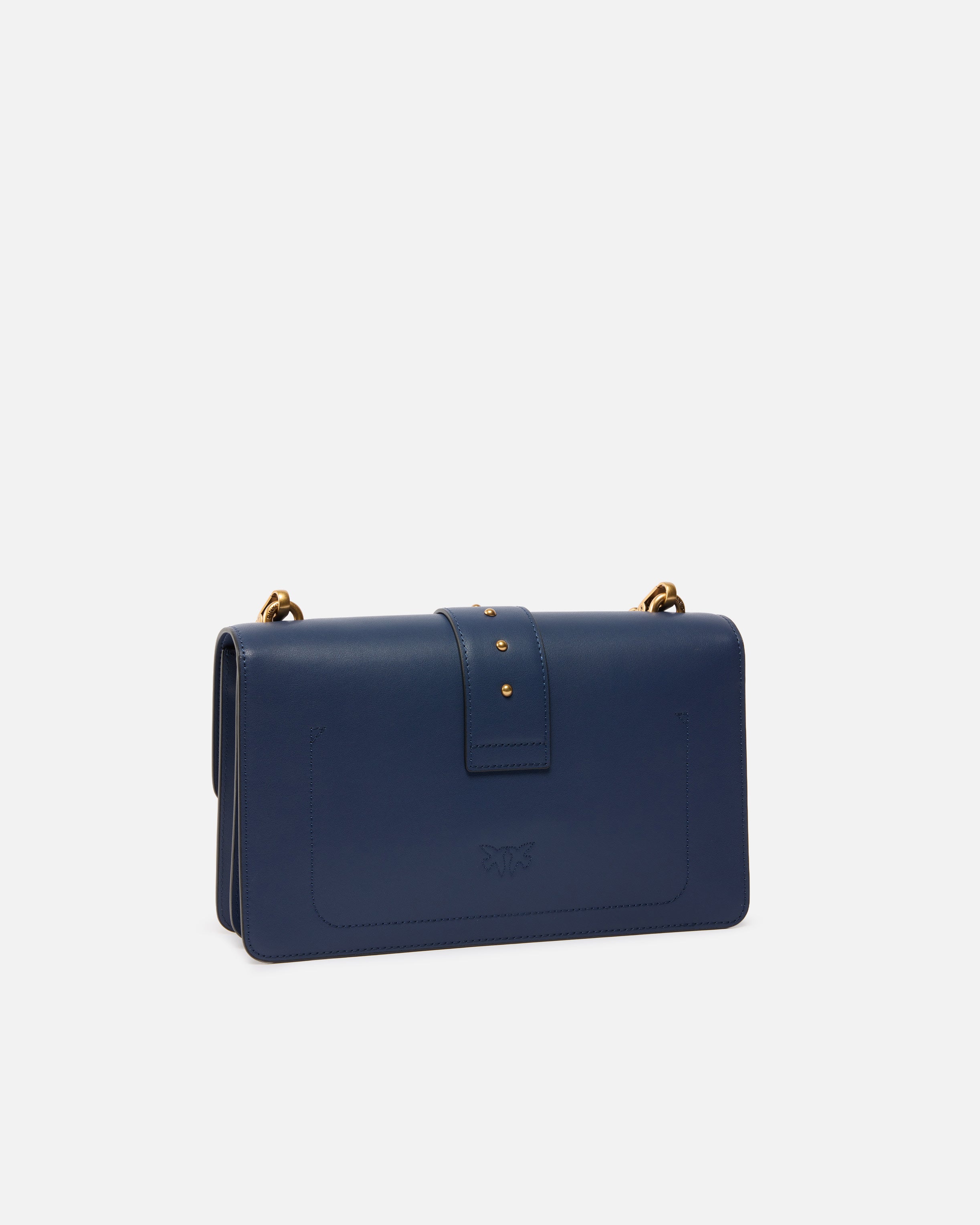 PINKO Borsa Love One Classic St-Blu Indaco Gold