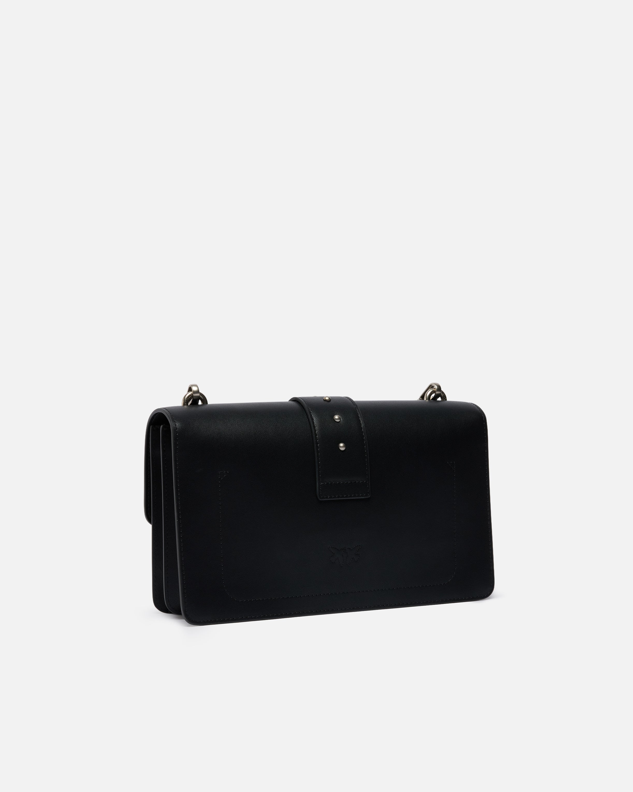 PINKO Borsa Love One Classic St-Nero Silver