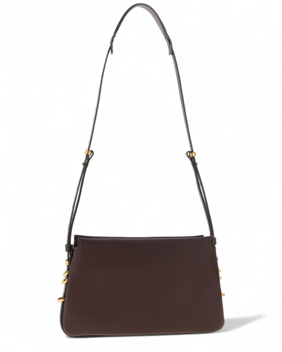 PINKO Borsa Mini One Two Three-Rosso Mogano Gold