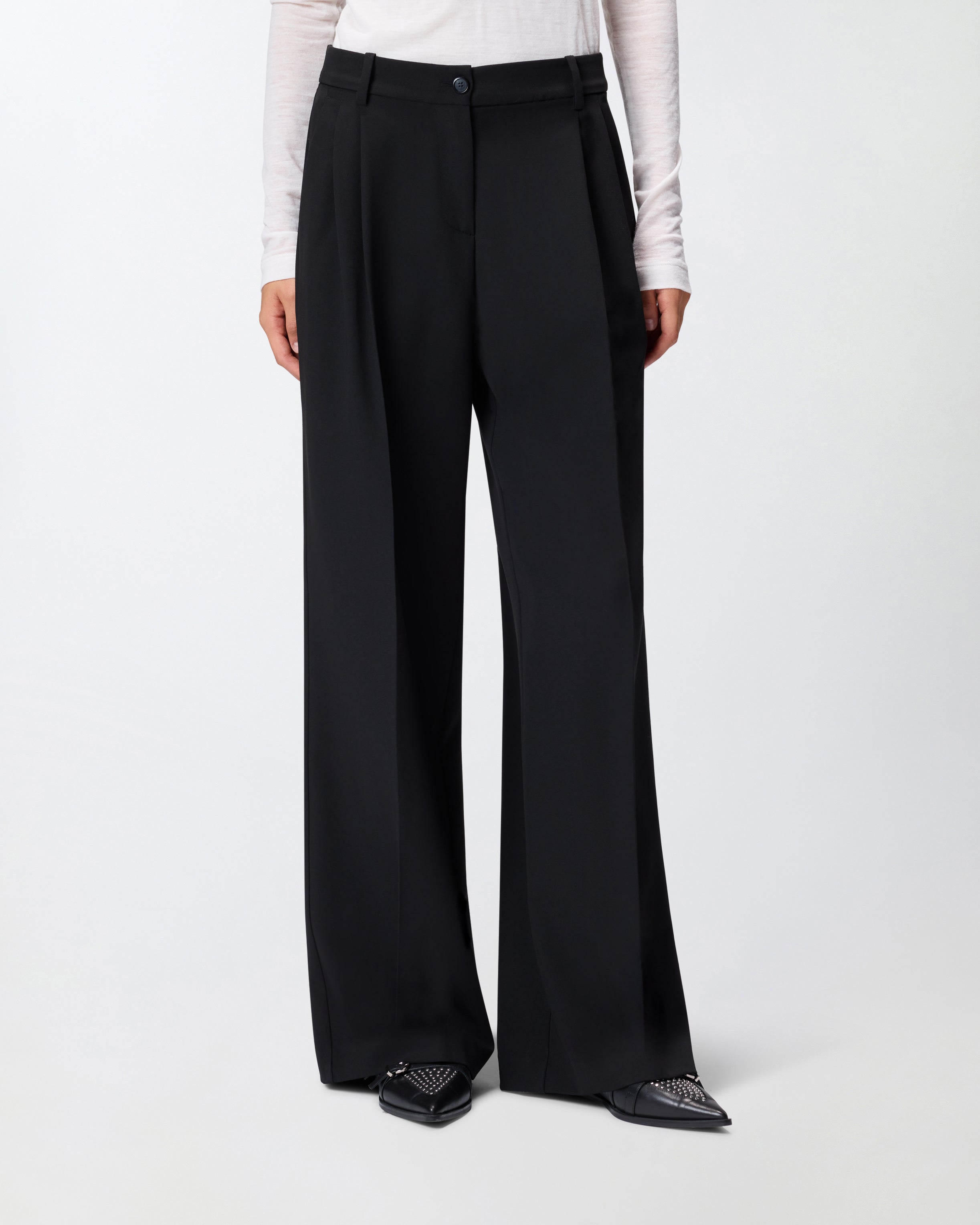 PINKO Pantalone Palazzo Riso-Nero