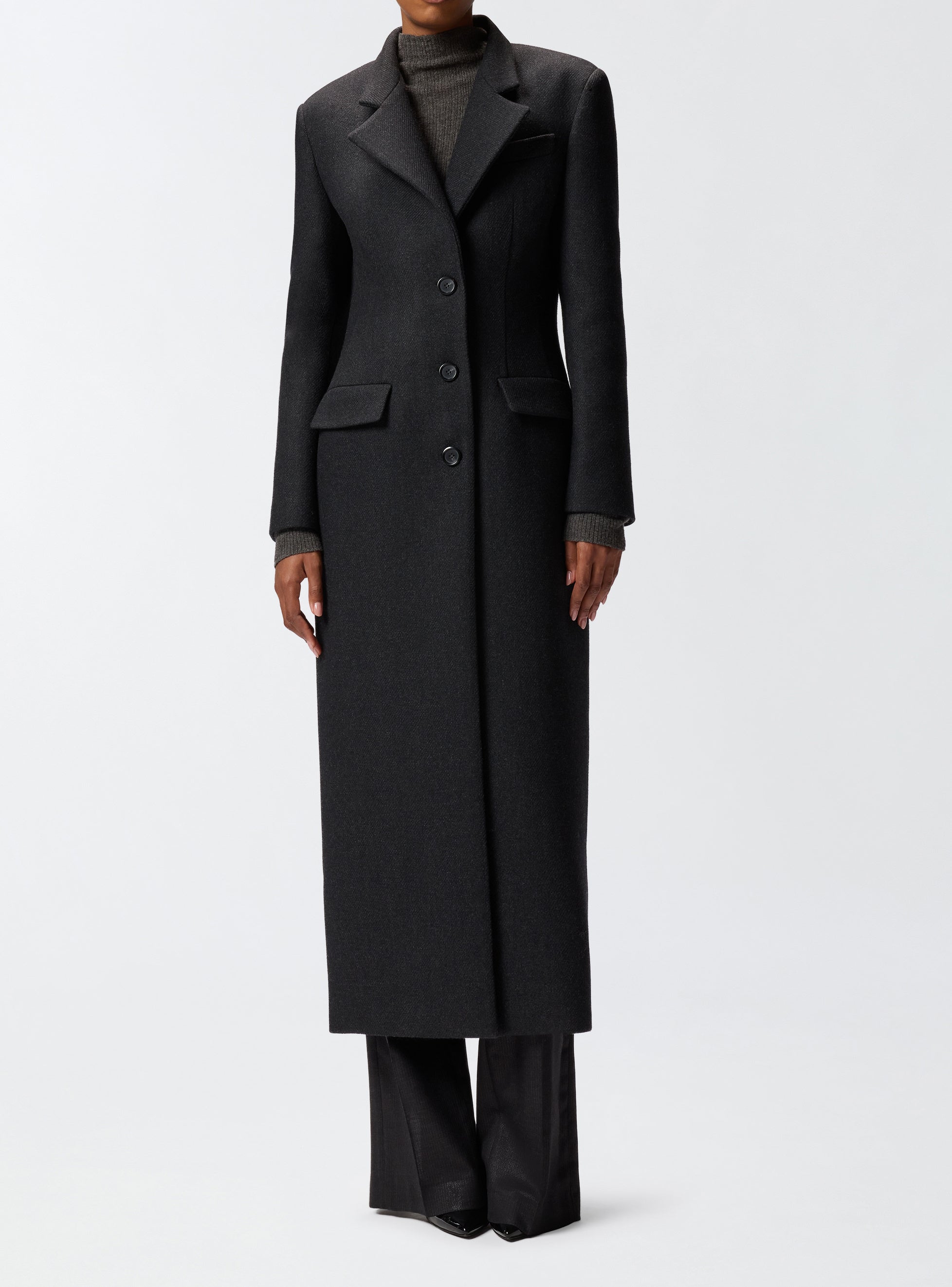 PINKO Cappotto Lungo Jacinta-Marrone Liquirizia