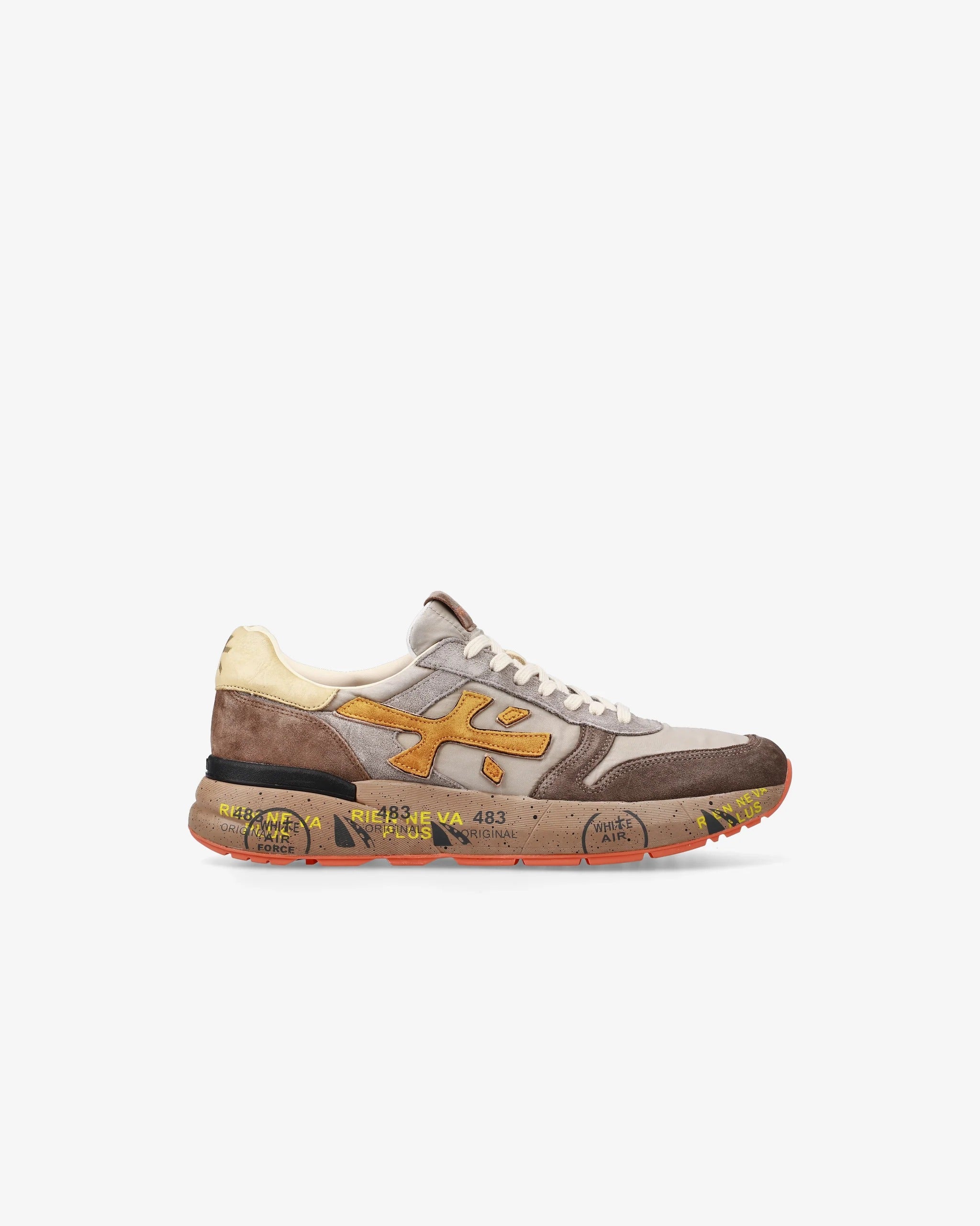 PREMIATA Sneaker Uomo Mick 7866-Tortora Marrone