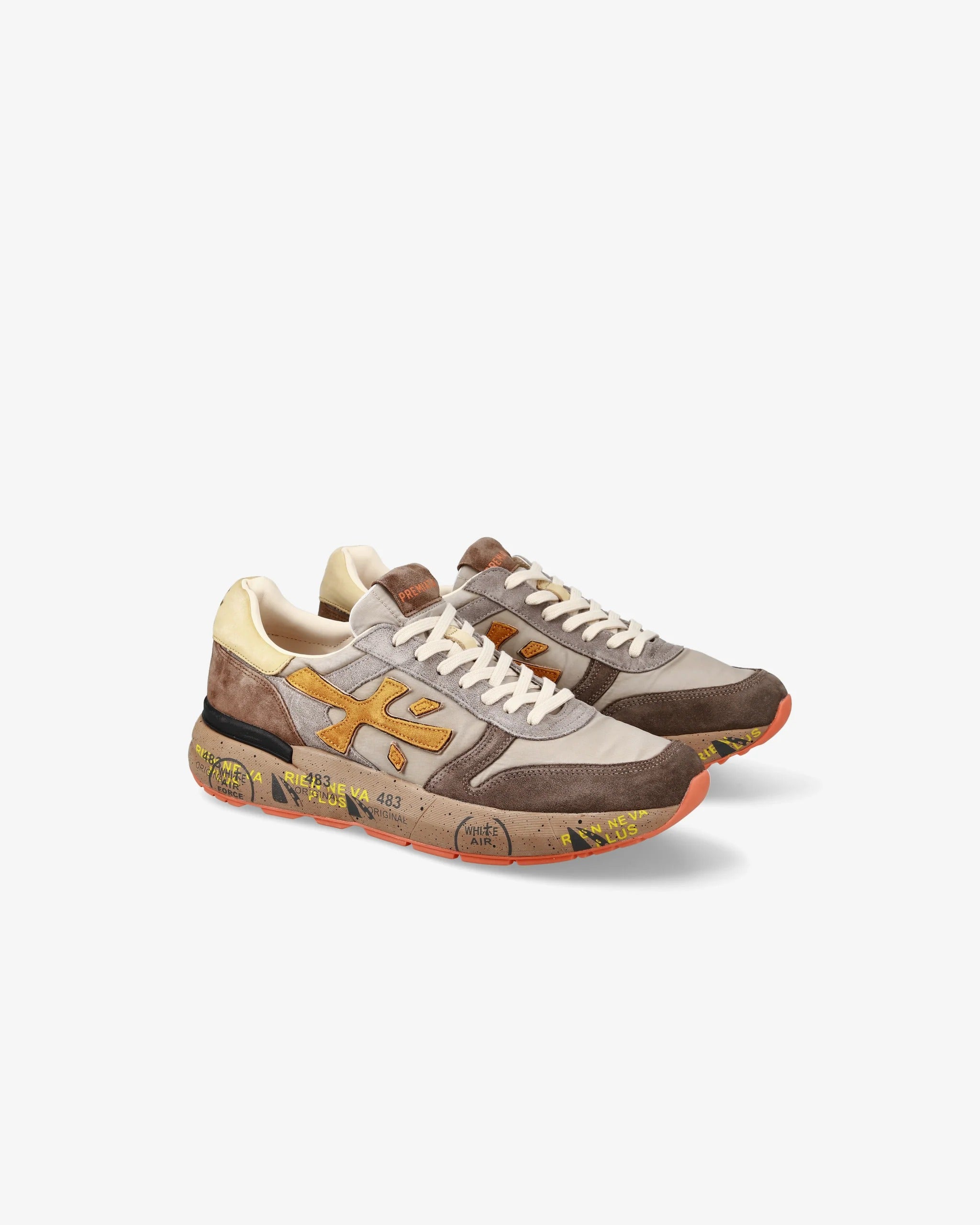 PREMIATA Sneaker Uomo Mick 7866-Tortora Marrone