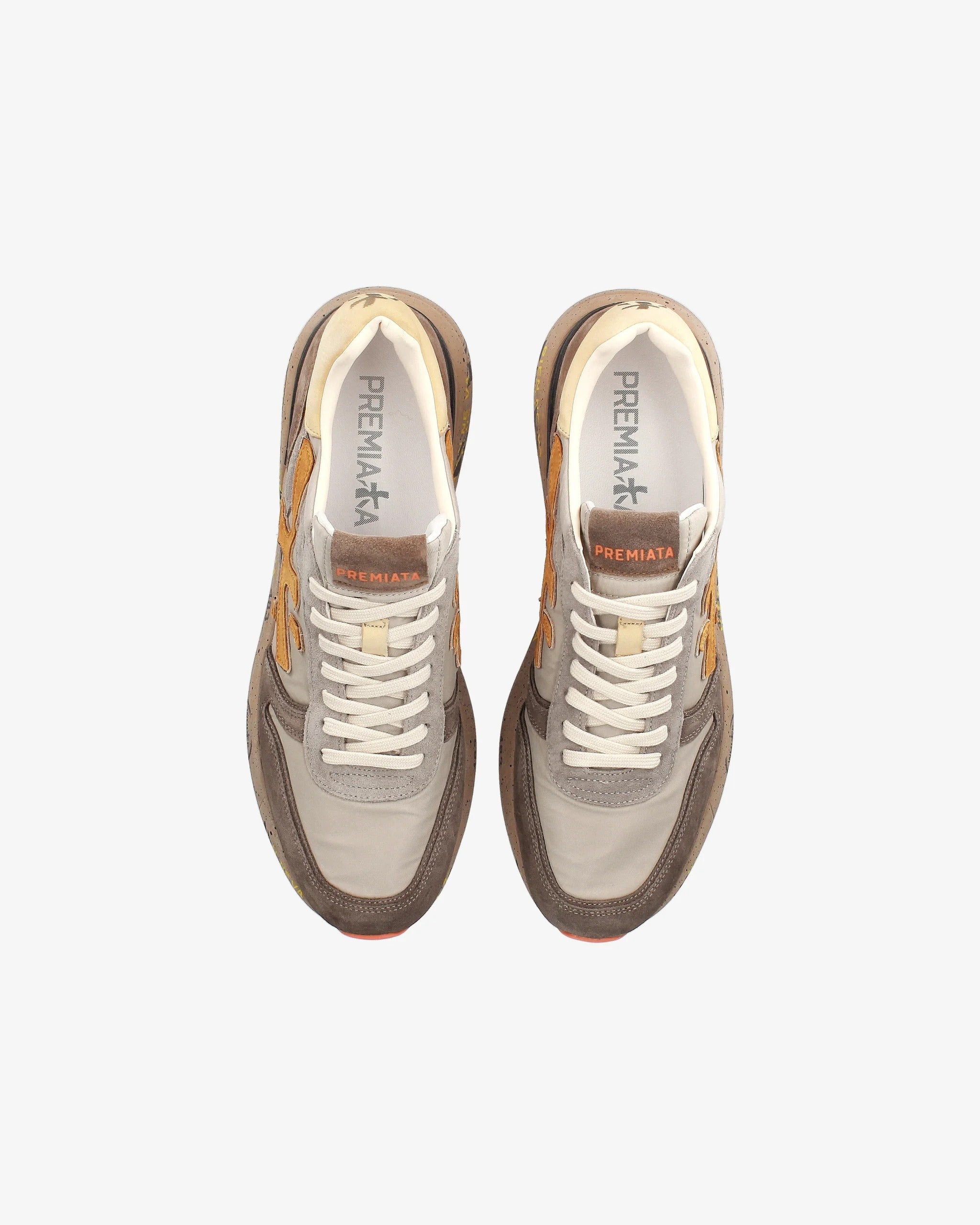 PREMIATA Sneaker Uomo Mick 7866-Tortora Marrone