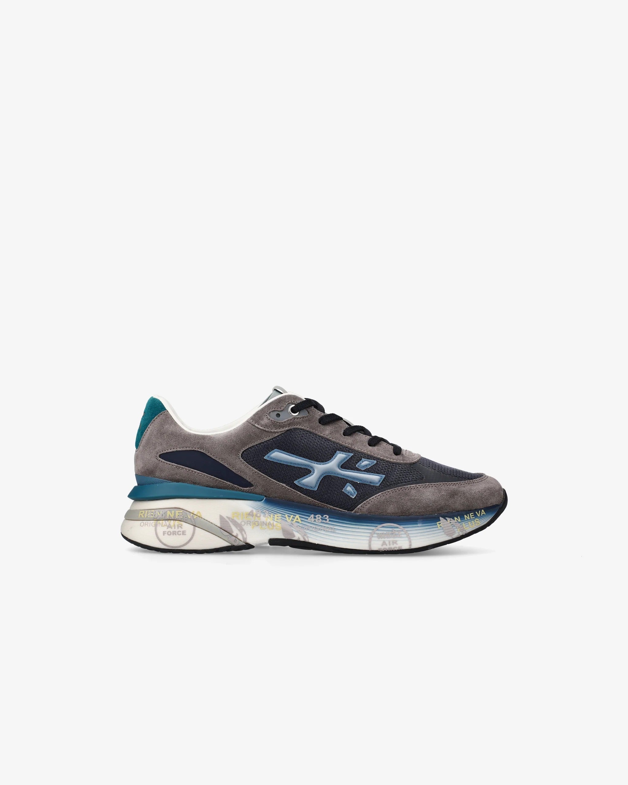 PREMIATA Sneaker Uomo Moerun 7772-Grigio Scuro Blu