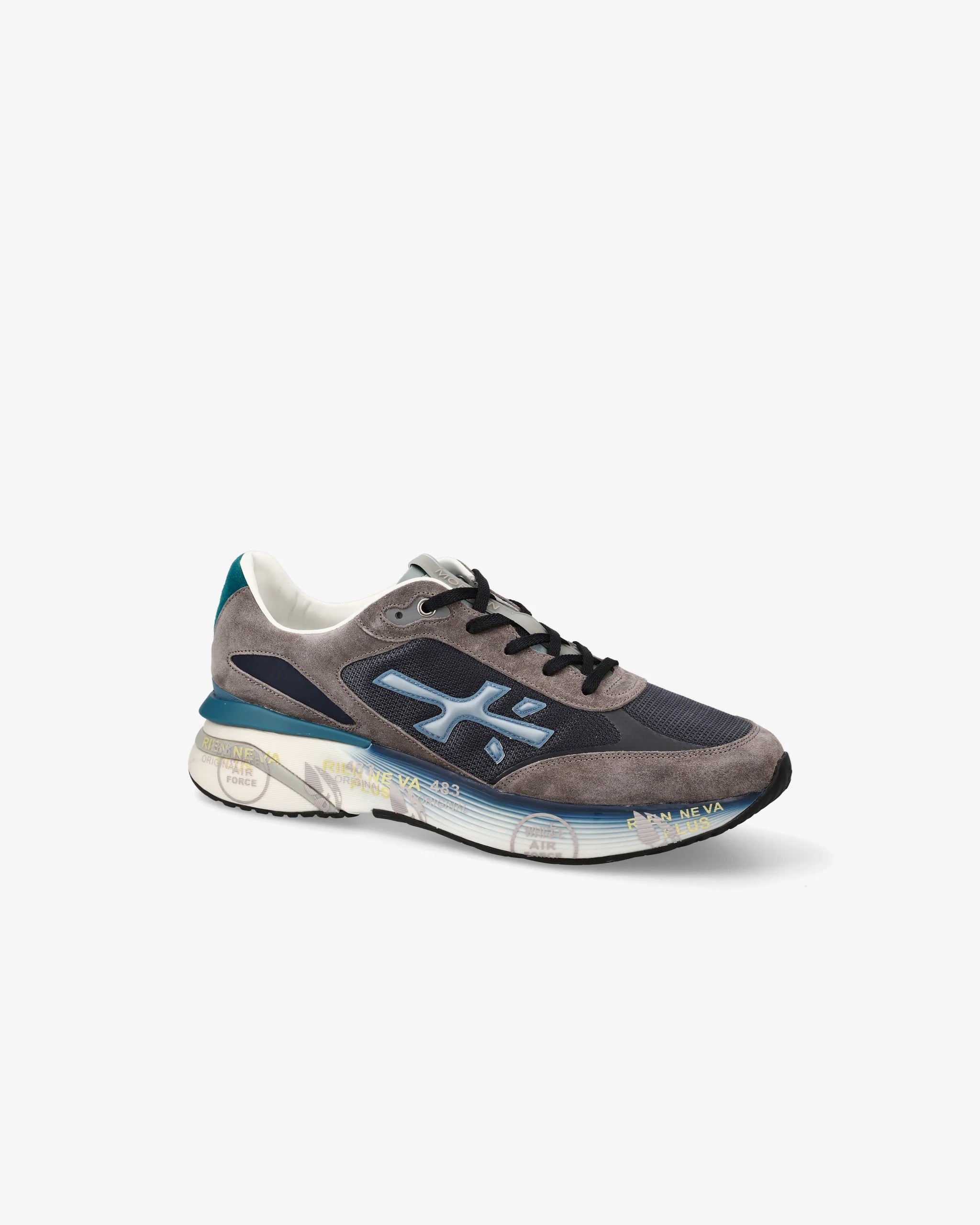 PREMIATA Sneaker Uomo Moerun 7772-Grigio Scuro Blu