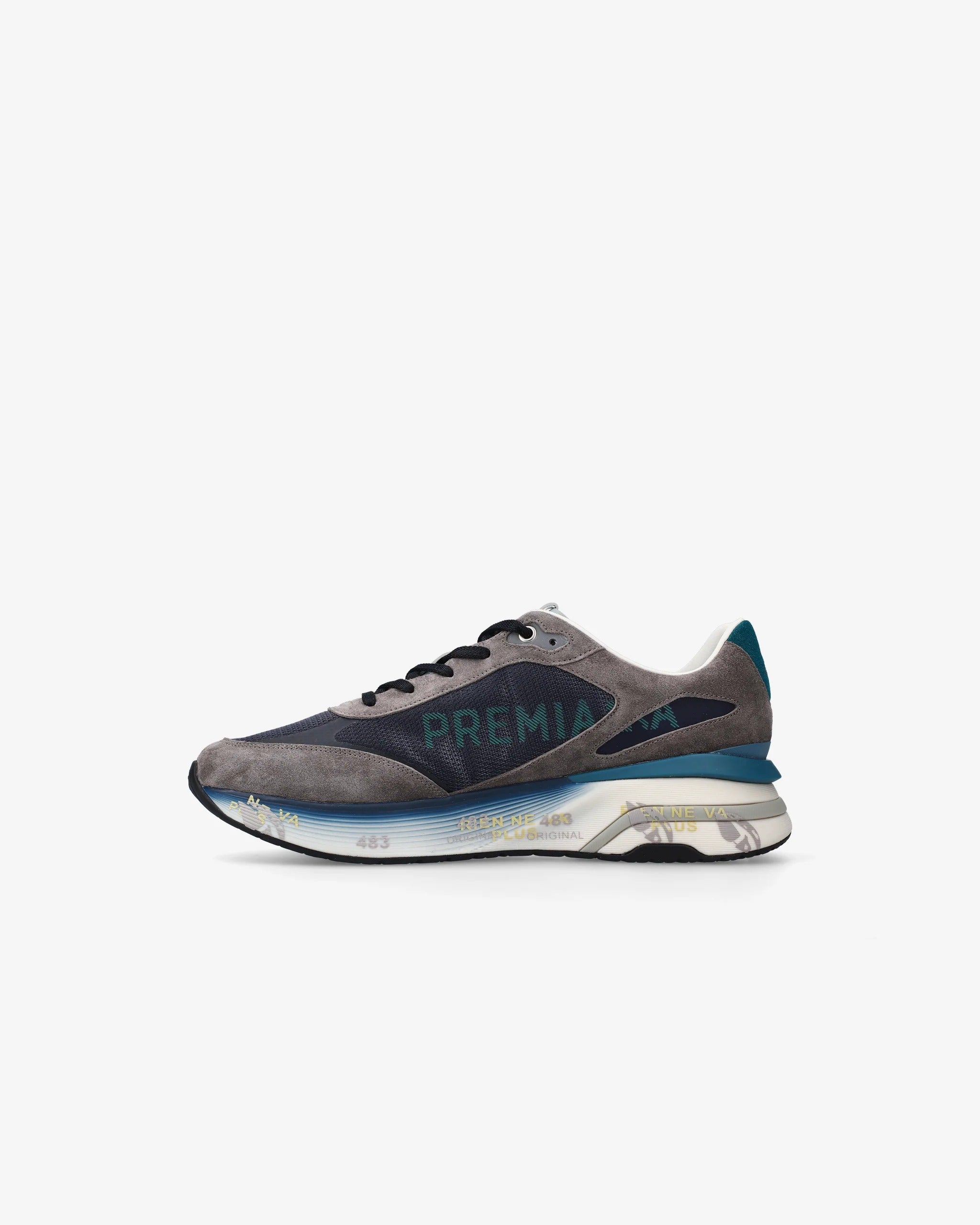PREMIATA Sneaker Uomo Moerun 7772-Grigio Scuro Blu