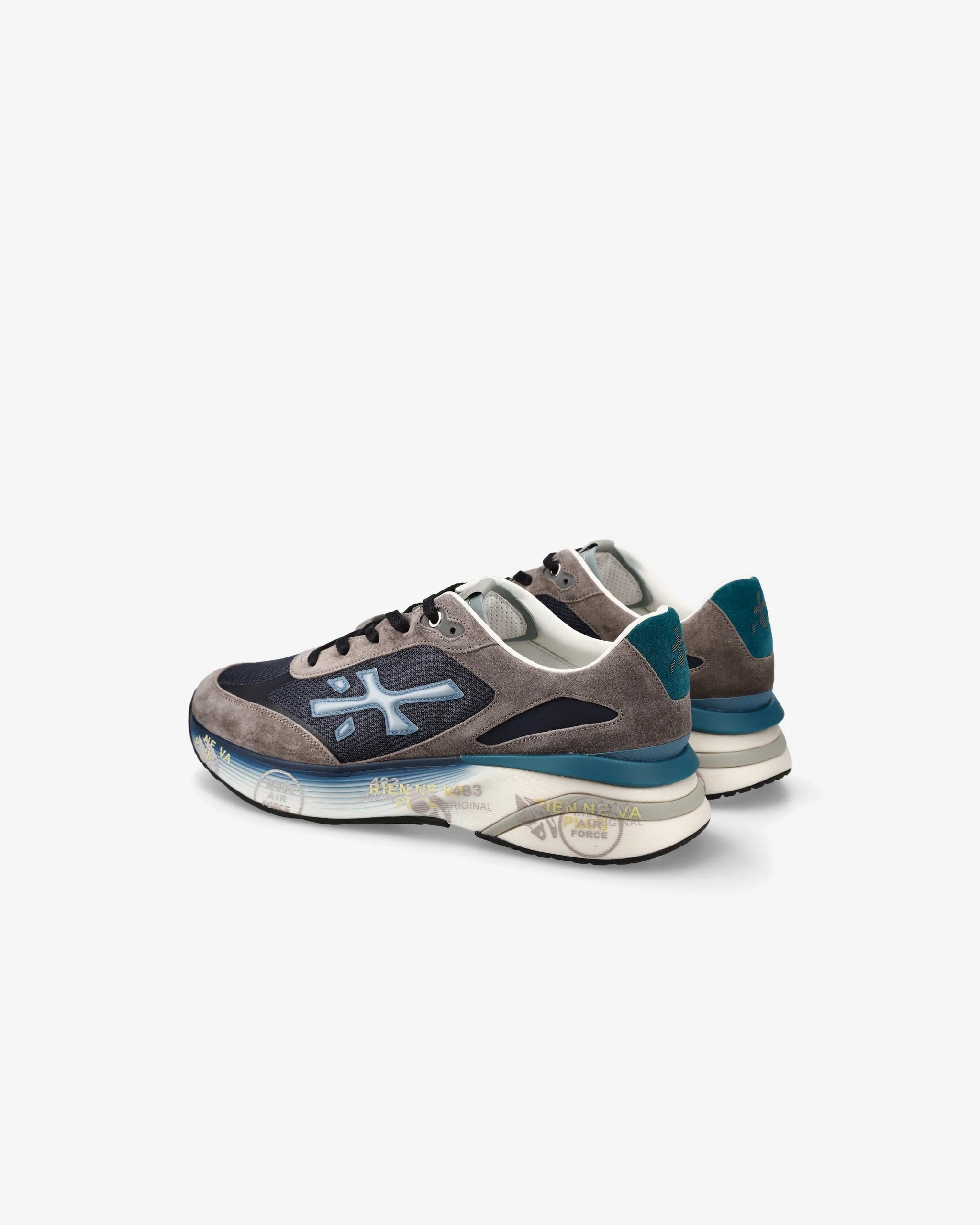 PREMIATA Sneaker Uomo Moerun 7772-Grigio Scuro Blu