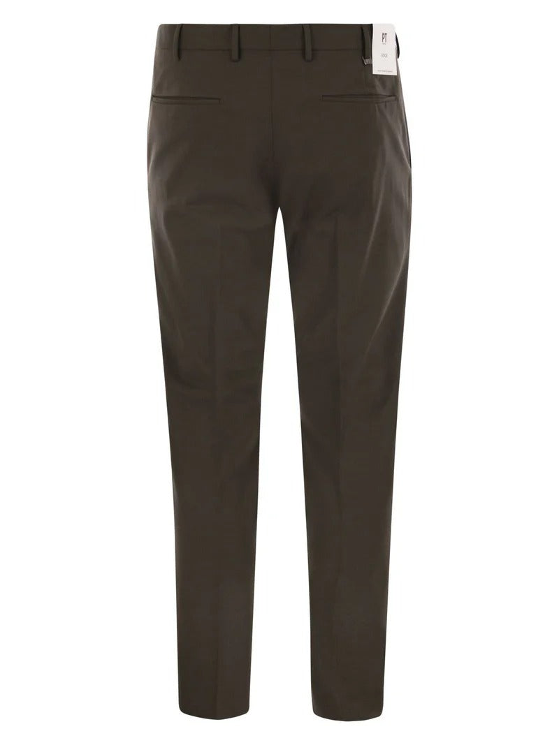 PT TORINO Pantalone Uomo DIECI Lana-Militare