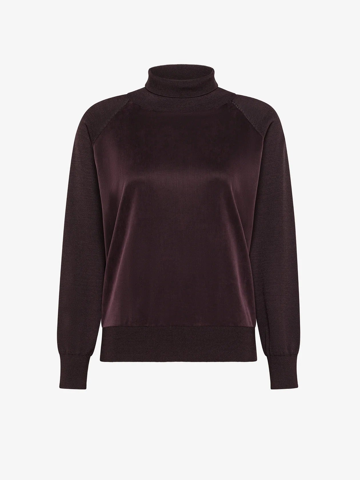 RRD Maglia Donna Dolcevita Cupro Turtleneck-Bordeaux