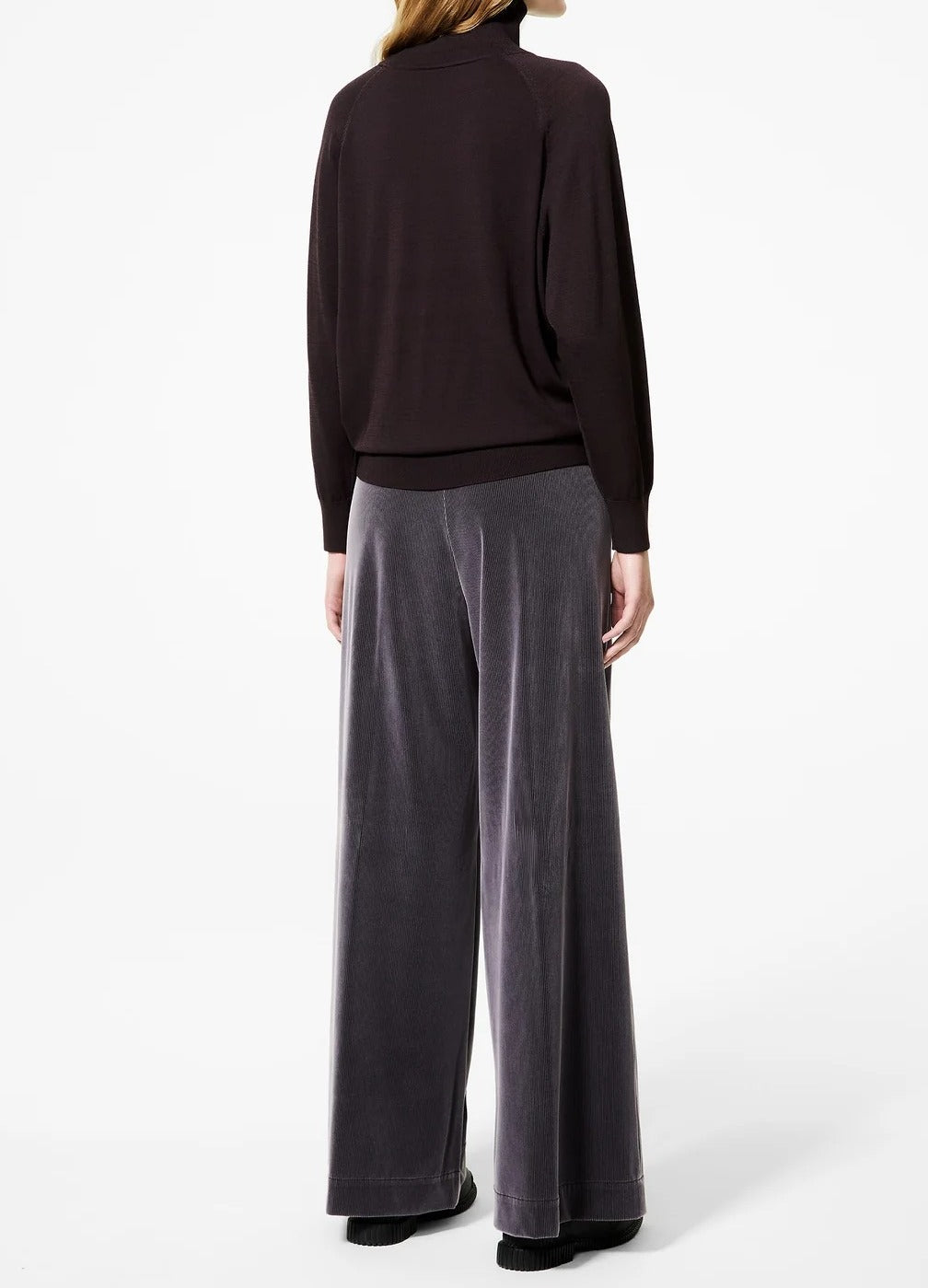 RRD Maglia Donna Dolcevita Cupro Turtleneck-Bordeaux