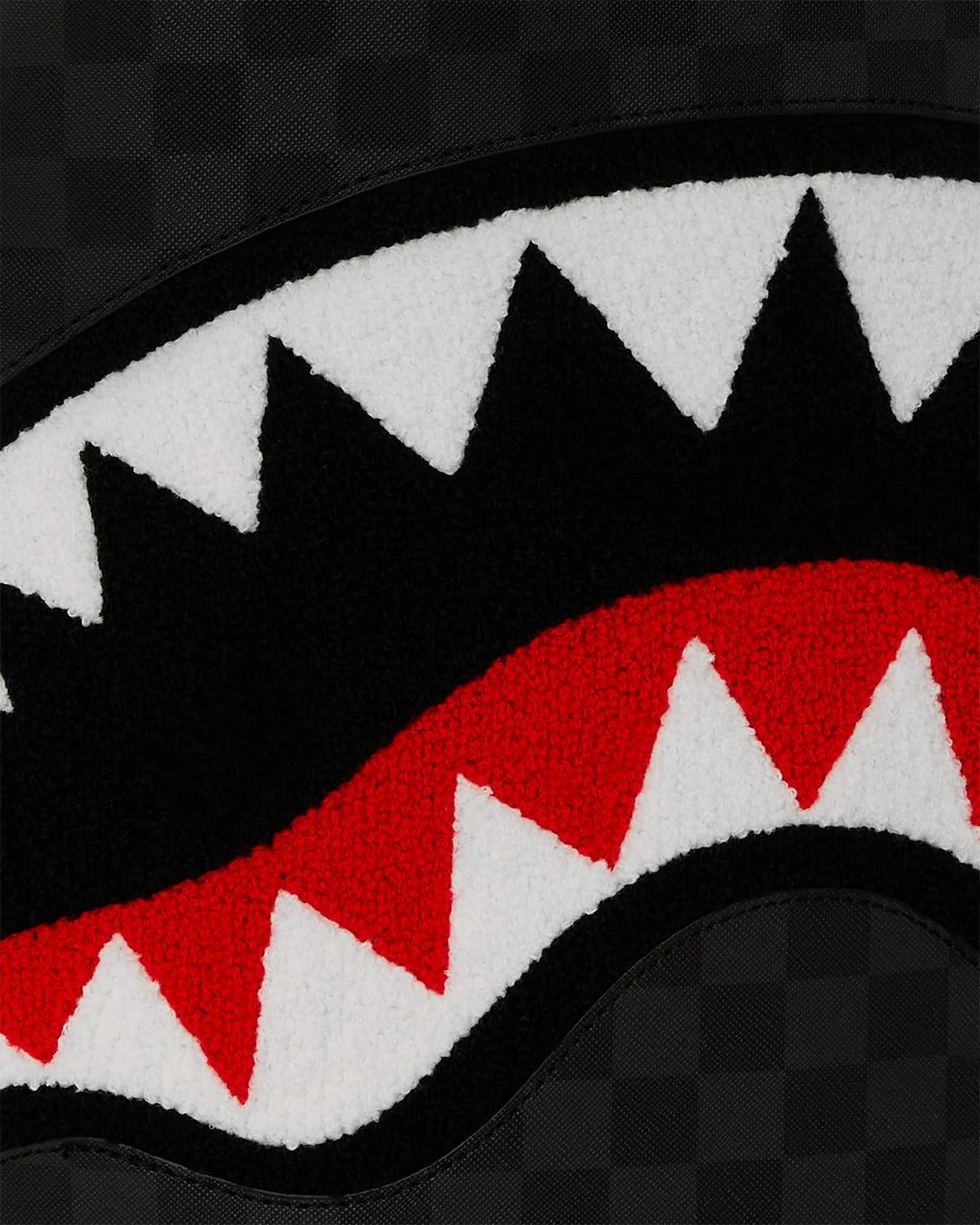 SPRAYGROUND Zaino Black Chenille Sharks in Paris-Nero
