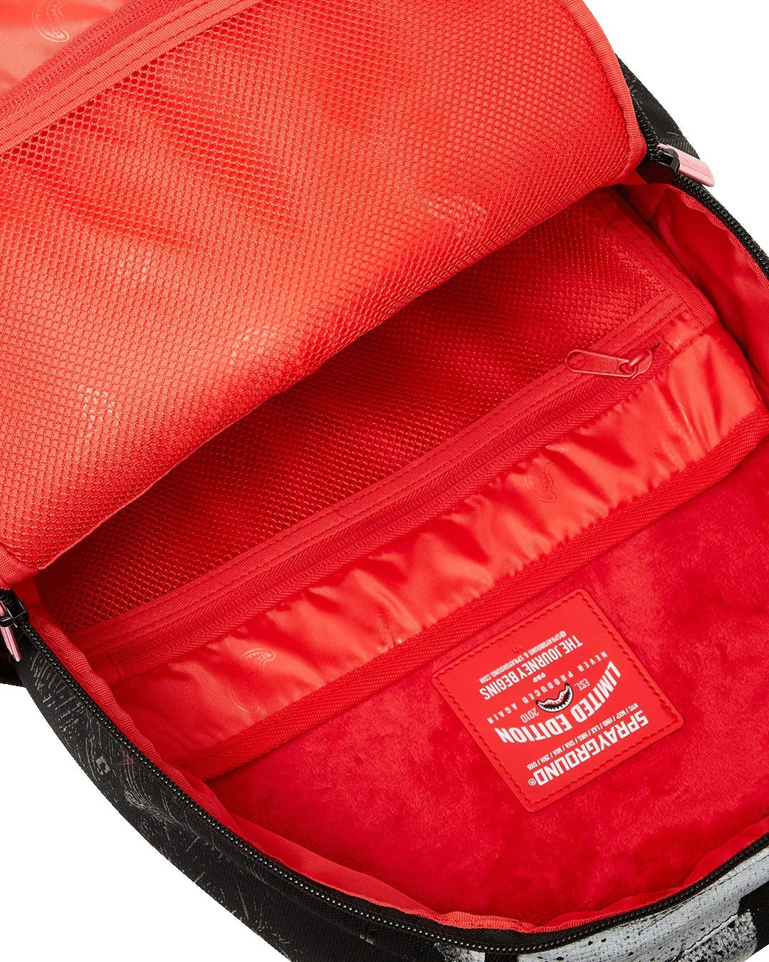 SPRAYGROUND Zaino Shark Central Sorbet Hand Painted-Nero