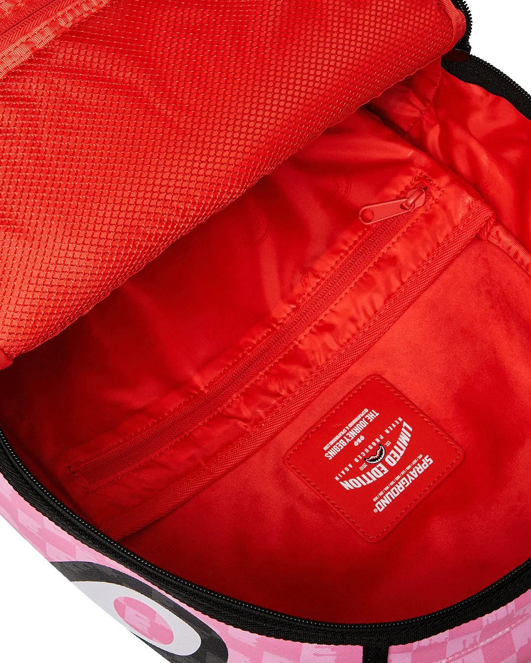 SPRAYGROUND Zaino Pink and Black Drip Check-Rosa Nero