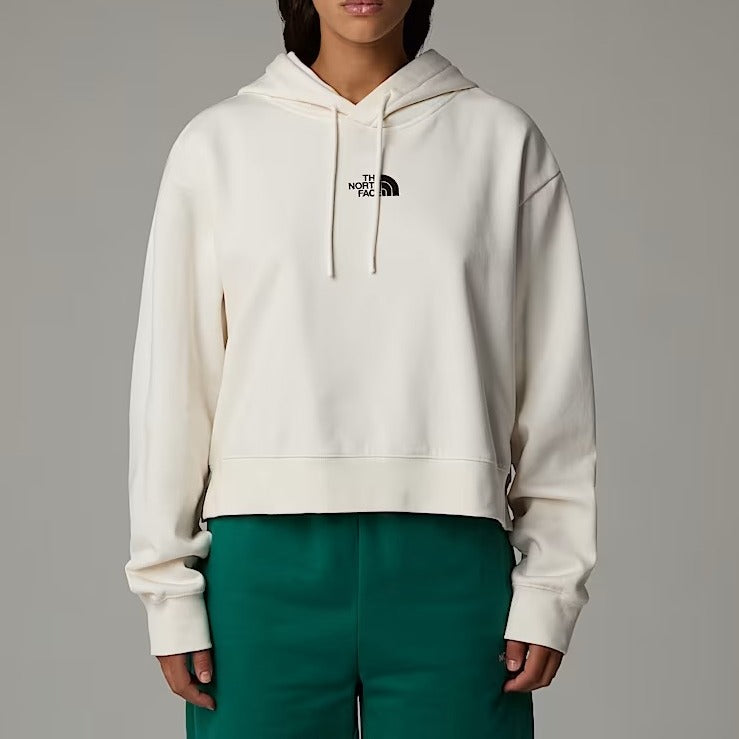 THE NORTH FACE Felpa Donna ESSENTIAL CROP-White Dune
