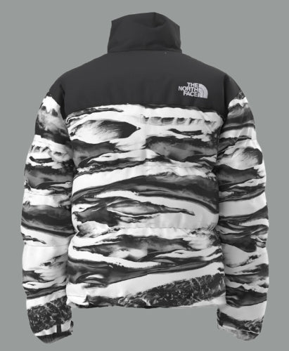 THE NORTH FACE Giubbotto Uomo 1996 RETRO NUPTSE PRINT-Tnf Black