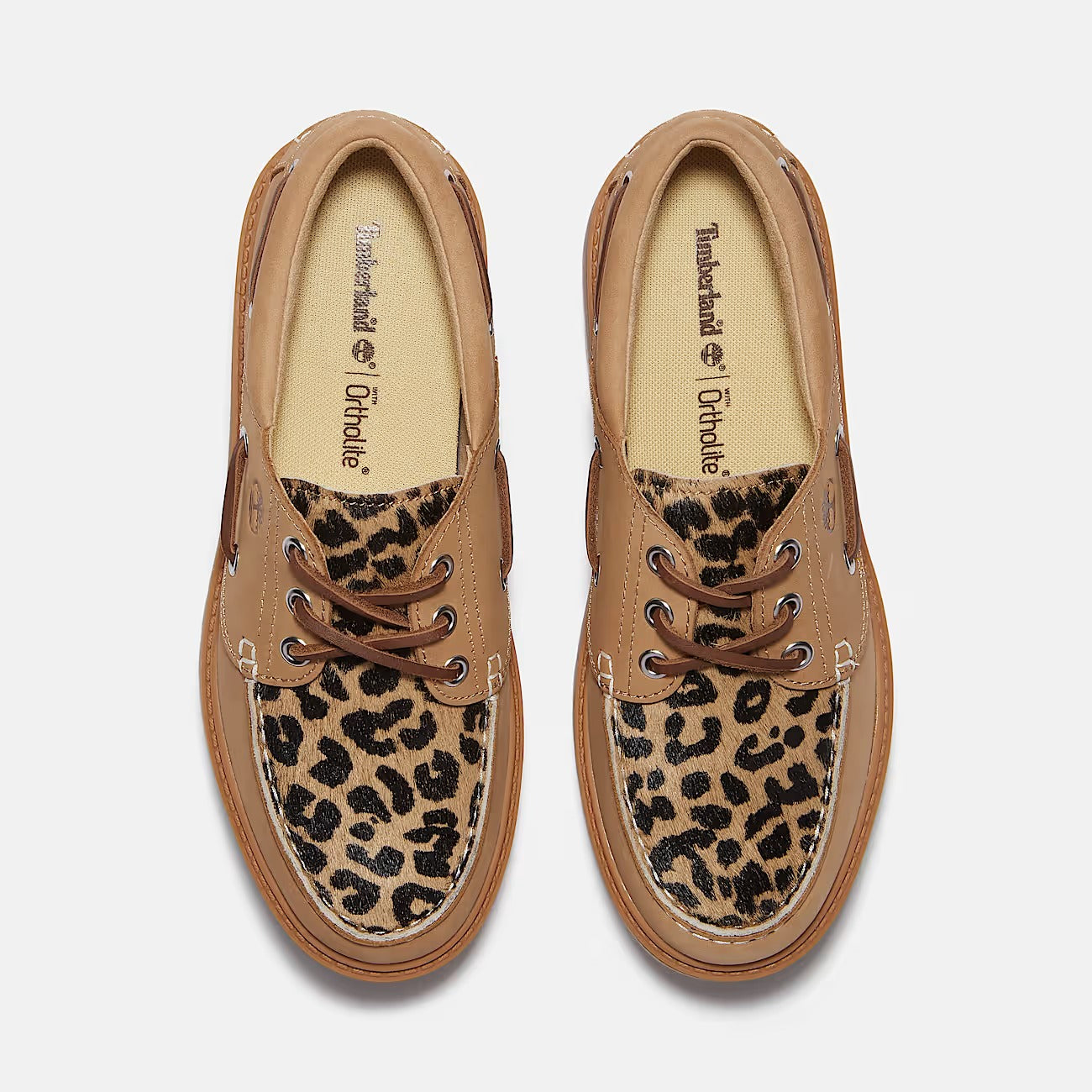 TIMBERLAND Scarpa Donna STONE STREET BOAT SHOE Leopard-Beige