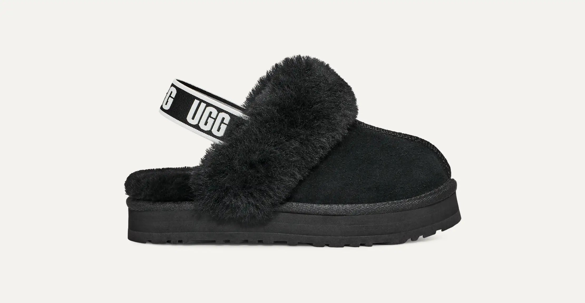 UGG Ciabatta Unisex Bambino FUNKETTE 1130395-Black