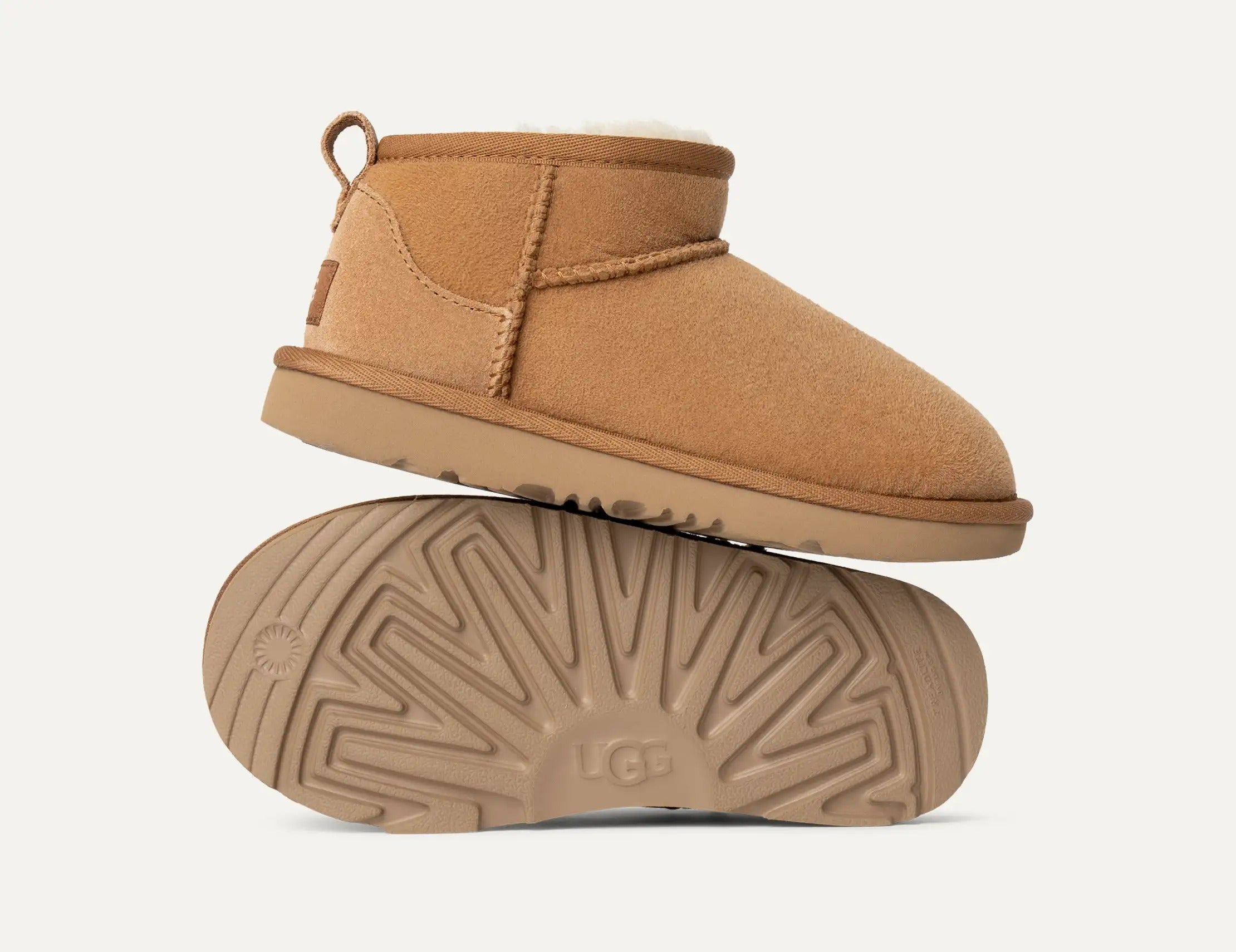 UGG Scarponcino Unisex Bambino CLASSIC ULTRA MINI 1130750K-Chestnut
