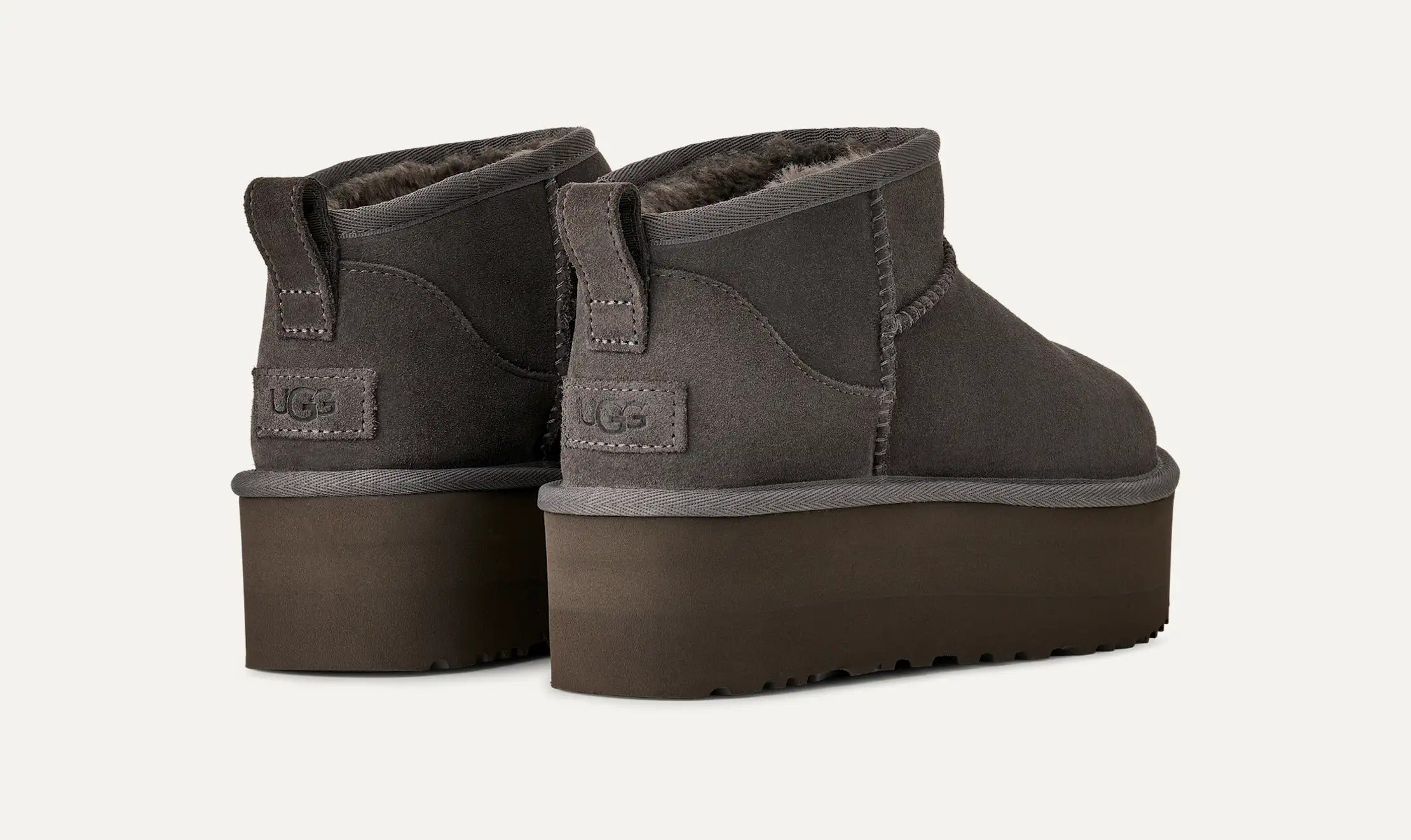 UGG Scarponcino Donna CLASSIC ULTRA MINI PLATFORM 1135092-Charcoal