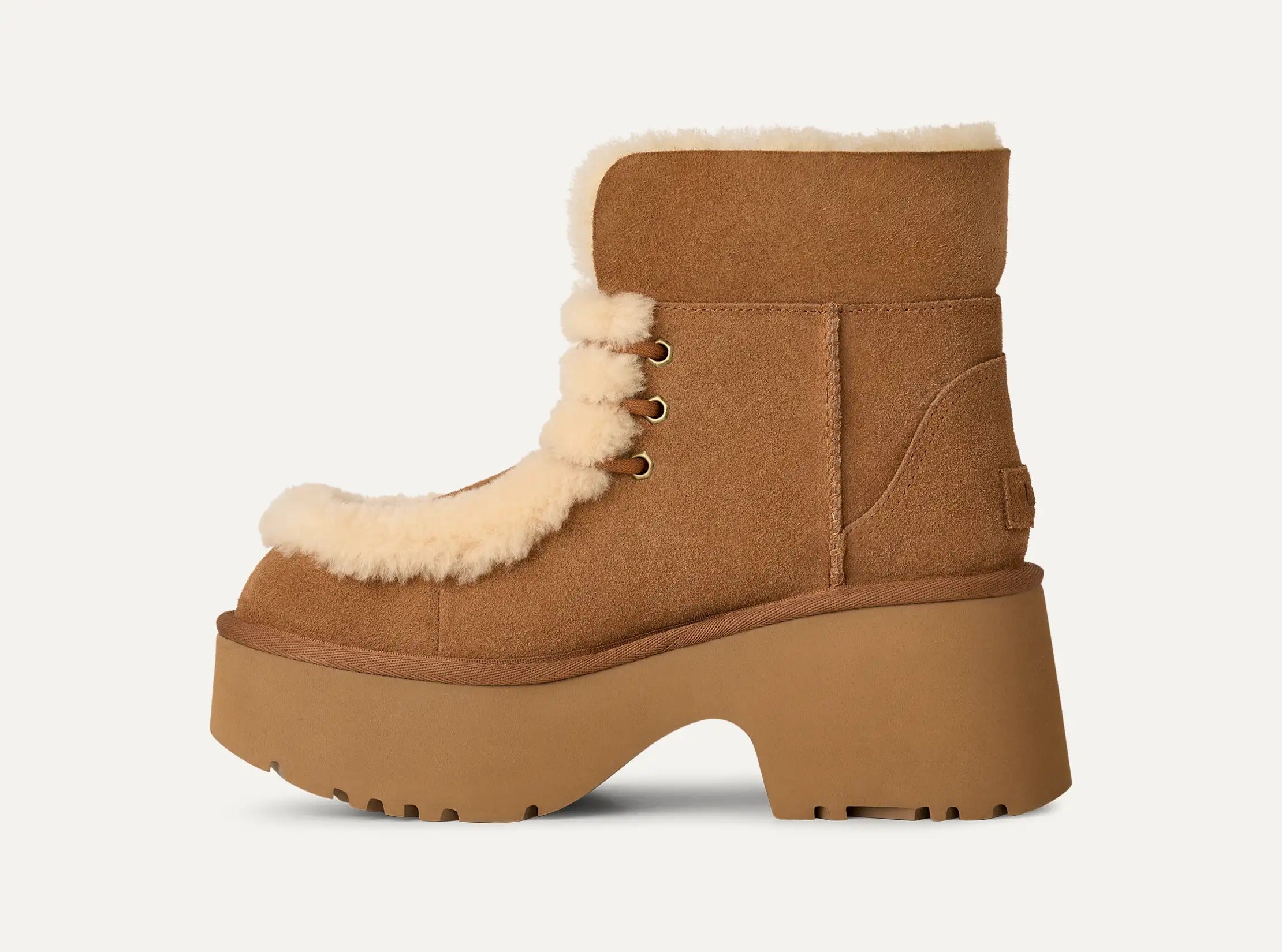UGG Scarponcino Donna ESMEE LACE UP 1171532-Chestnut