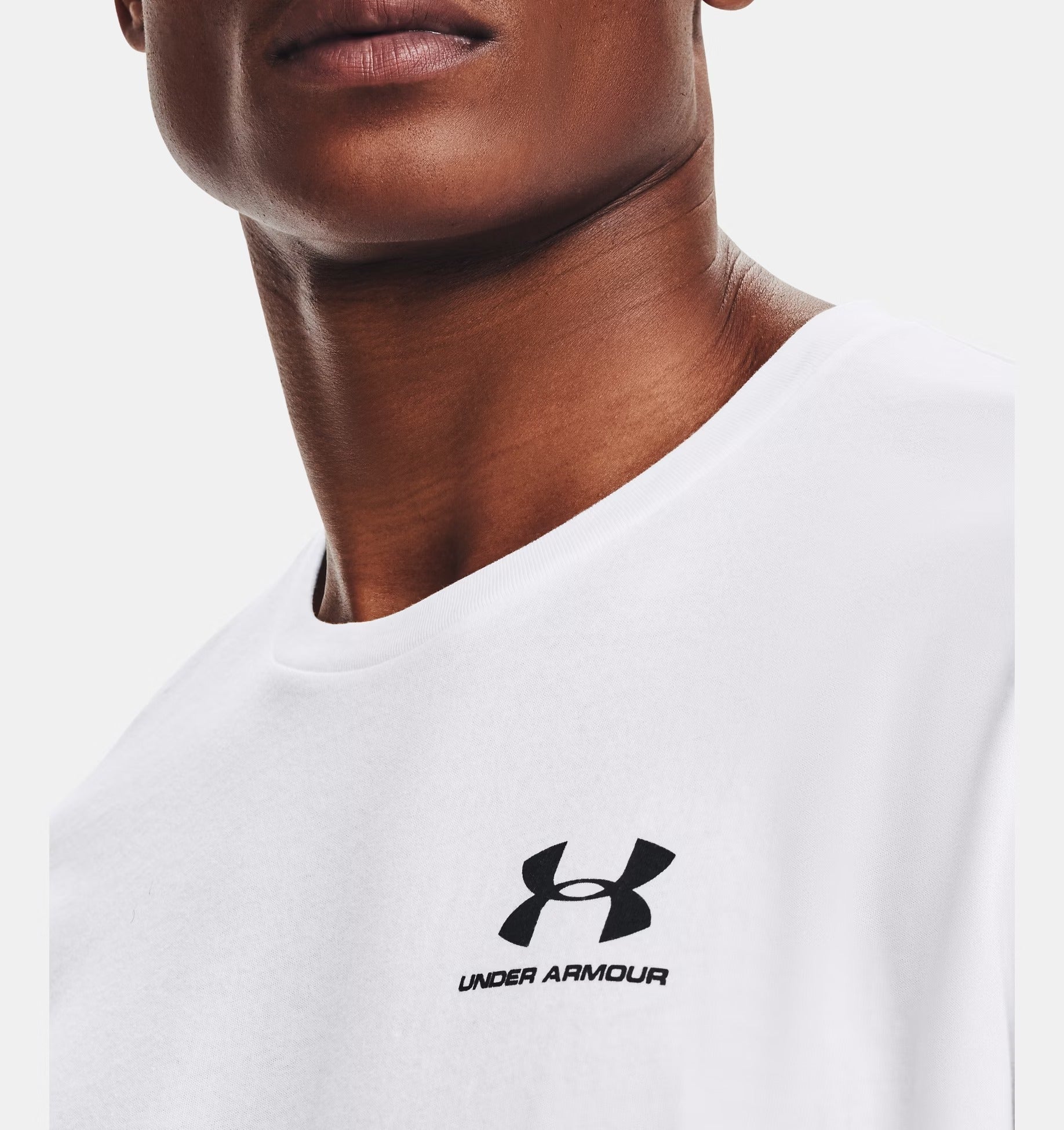 UNDER ARMOUR T-Shirt Uomo SPORTSTYLE Left Chest Logo-White