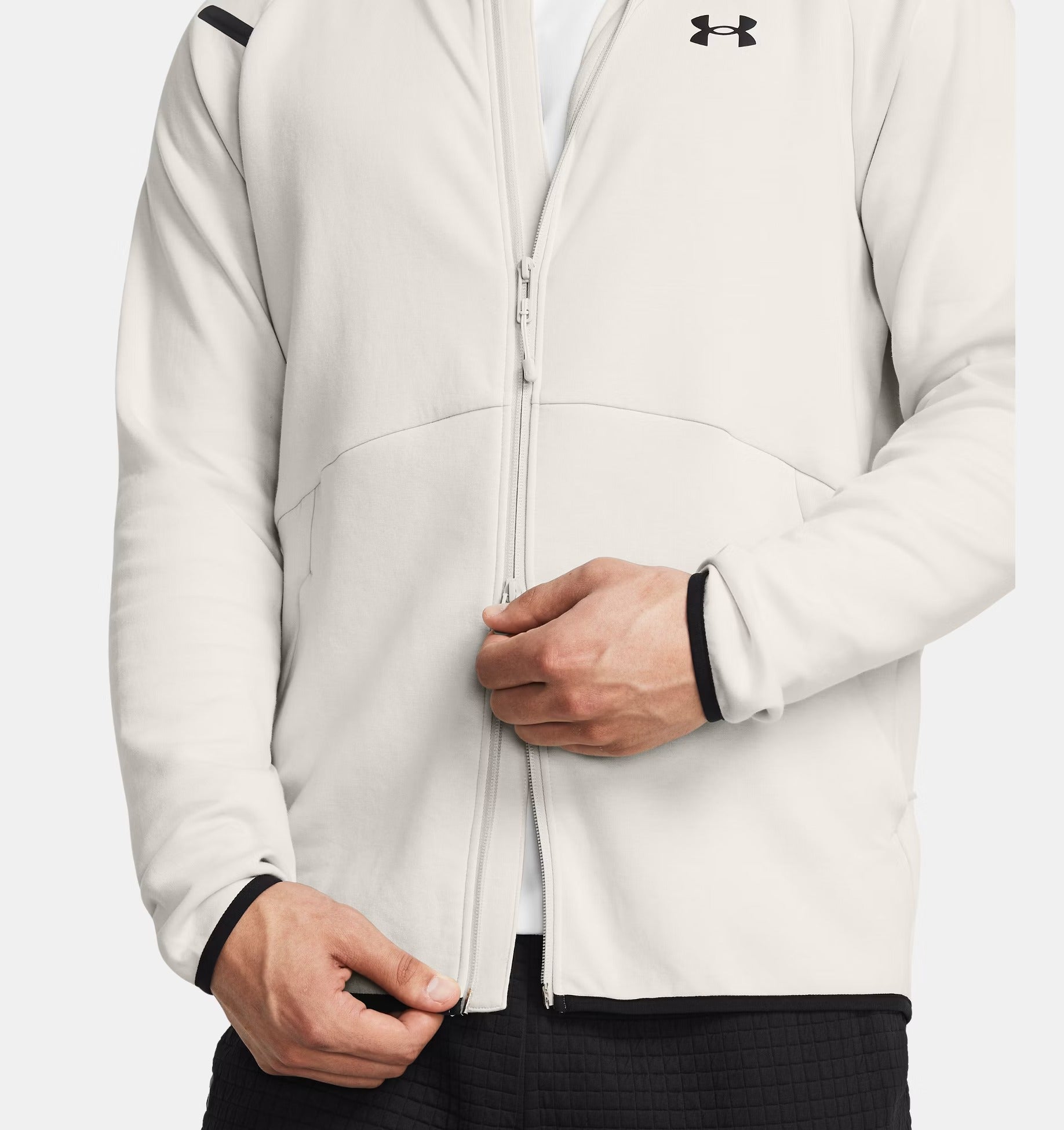 UNDER ARMOUR Felpa Uomo UNSTOPPABLE Full Zip-Summit White