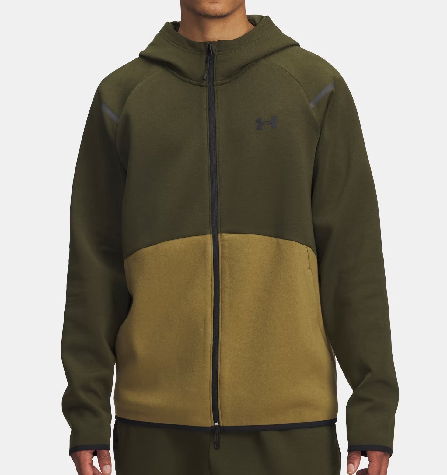 UNDER ARMOUR Felpa Uomo UNSTOPPABLE Full Zip-Expedition Green