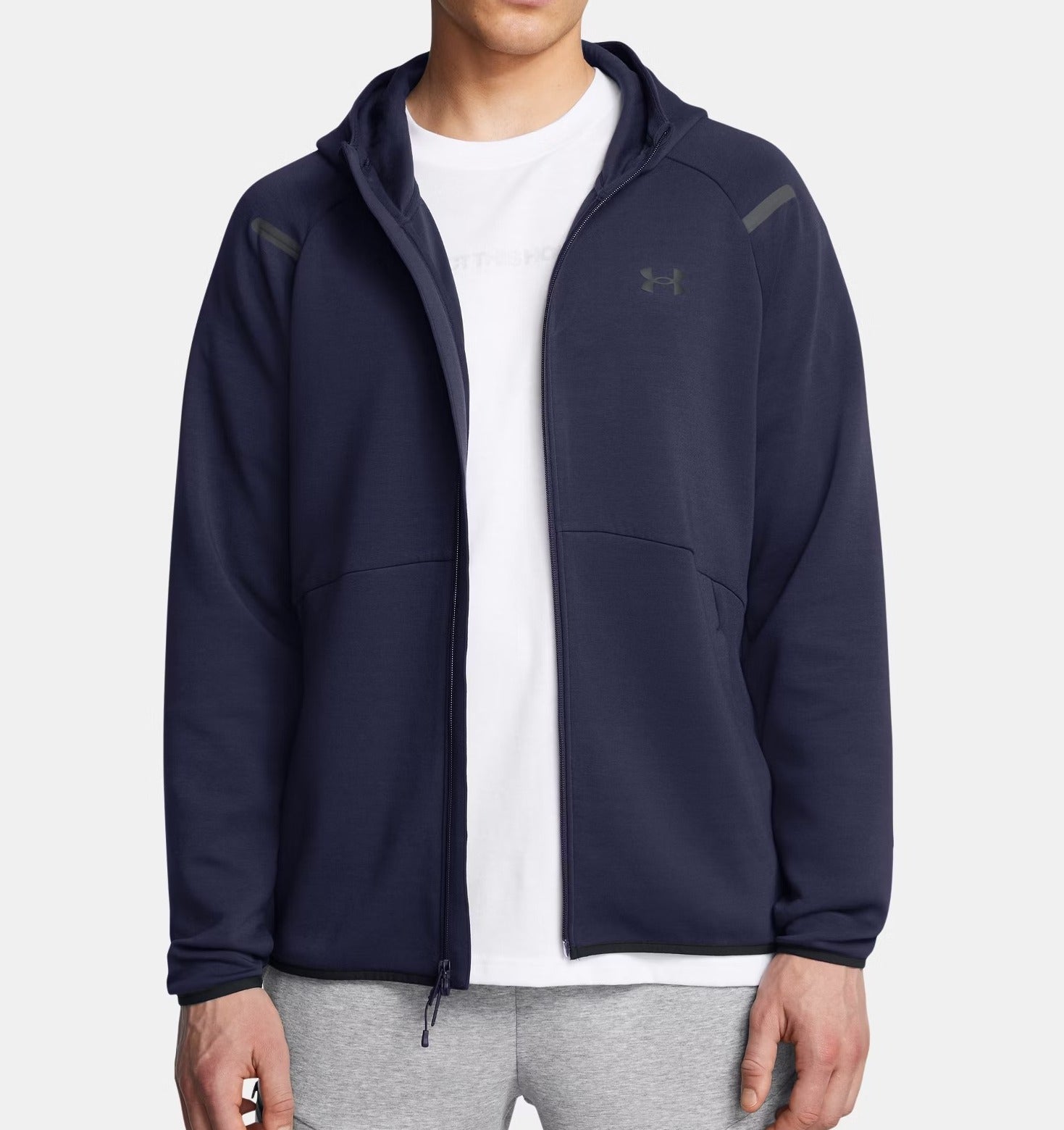 UNDER ARMOUR Felpa Uomo UNSTOPPABLE Full Zip-Midnight Navy