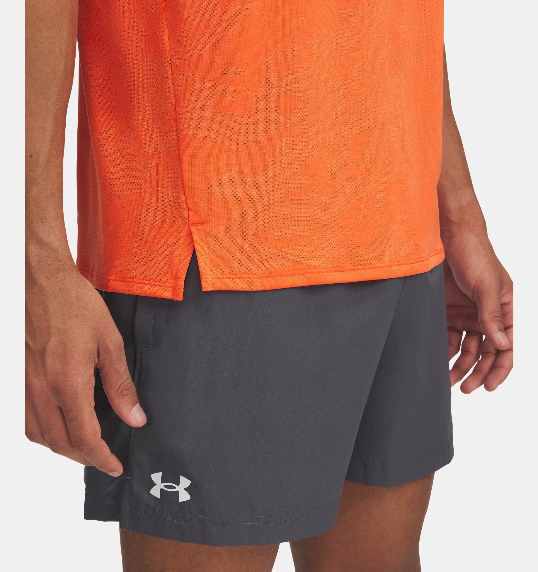 UNDER ARMOUR T-Shirt Uomo TECH VENT JACQUARD-Fire