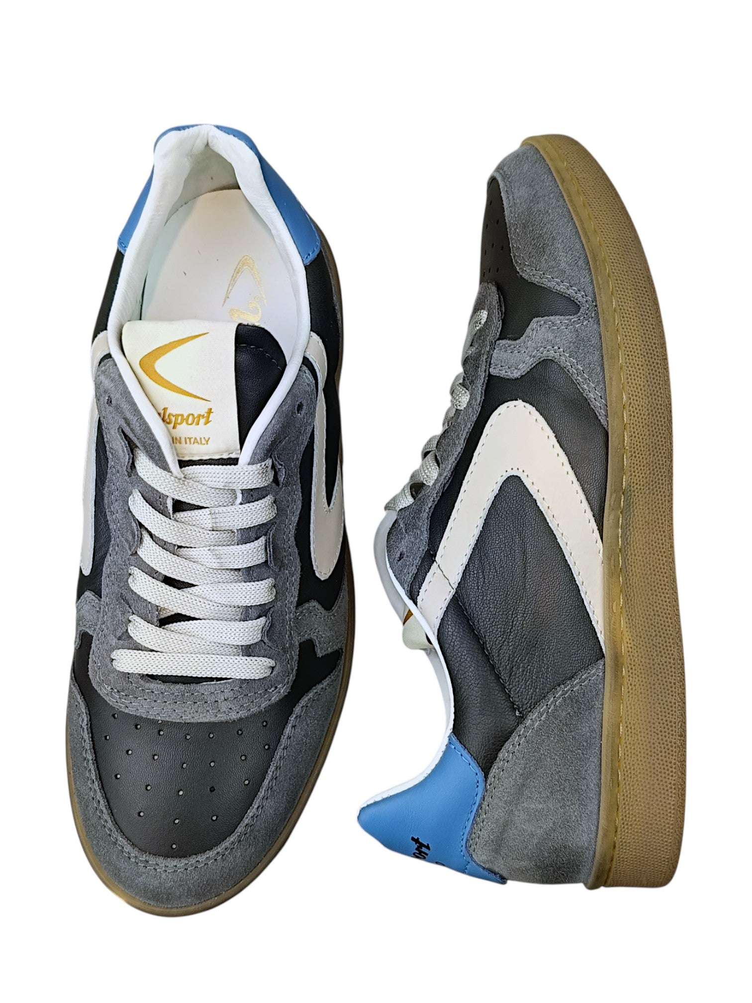 VALSPORT Sneaker Uomo Super Leather Suede Ash 2847-Grey