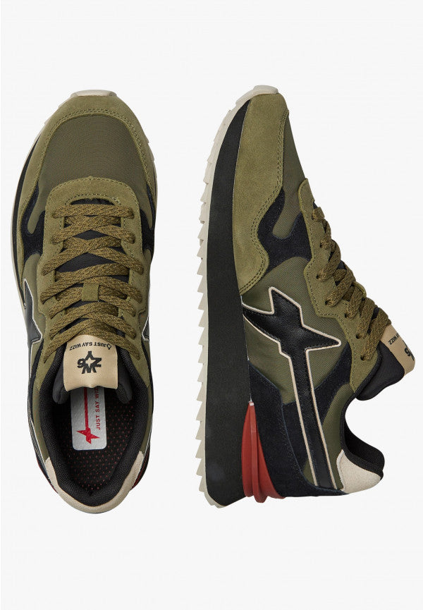 W6YZ Sneaker Uomo Yak-M-Verde Militare Nero