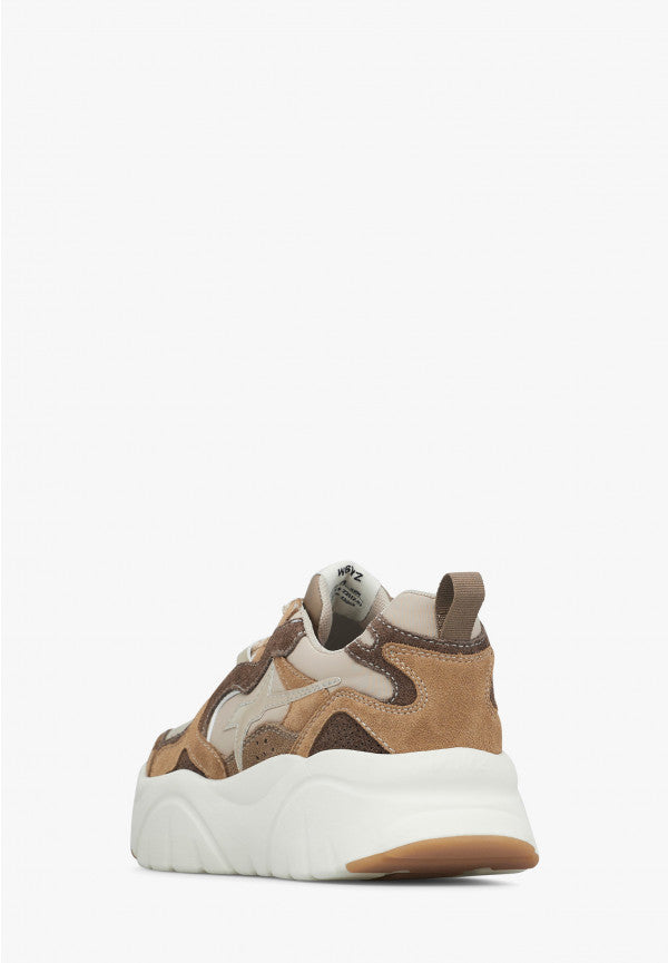 W6YZ Sneaker Donna Mia-W-Marrone Beige Platino