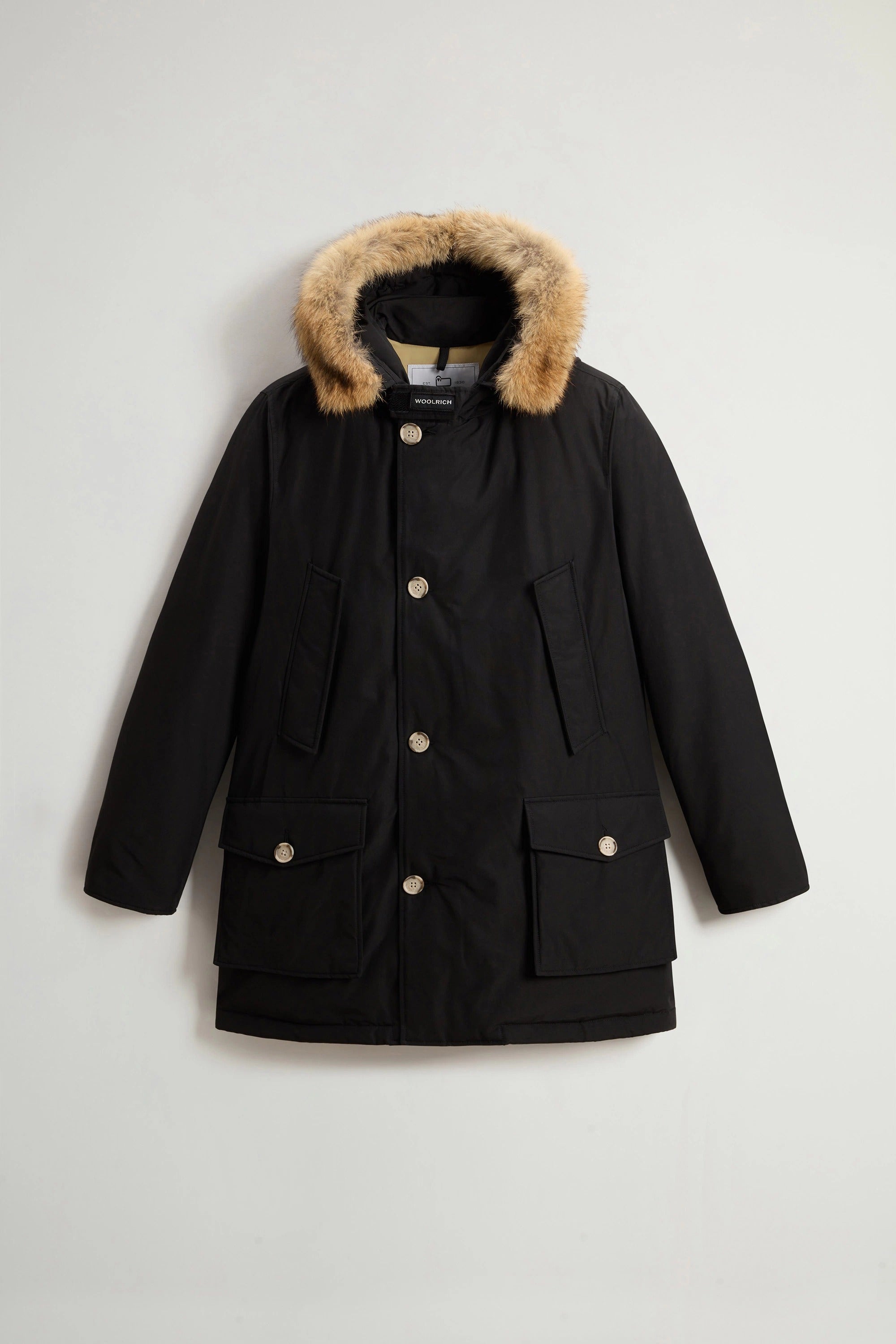WOOLRICH Parka Uomo ARCTIC DETACHABLE FUR PARKA-Black