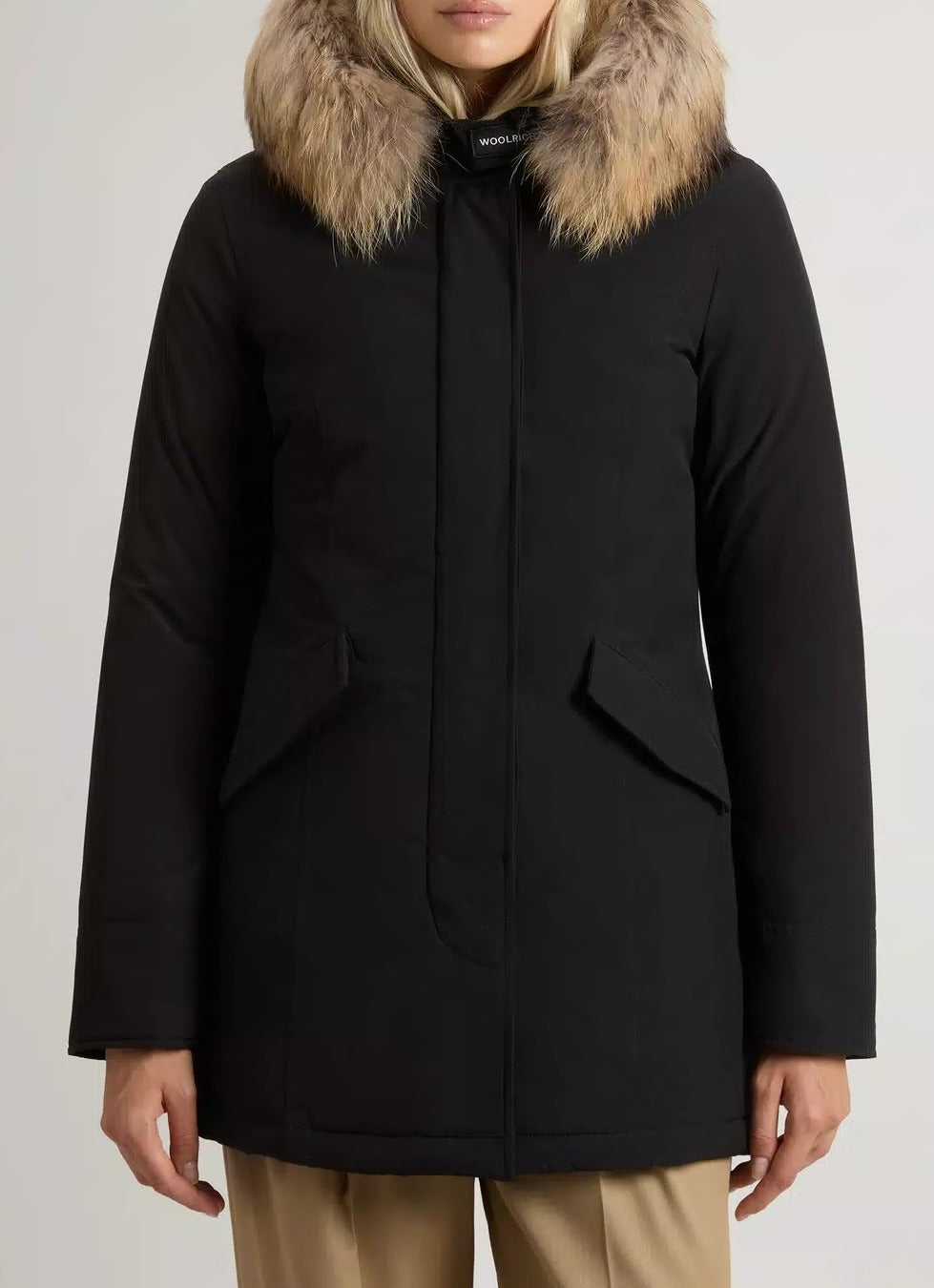 WOOLRICH Parka Donna LUXURY ARCTIC RACCOON-Black