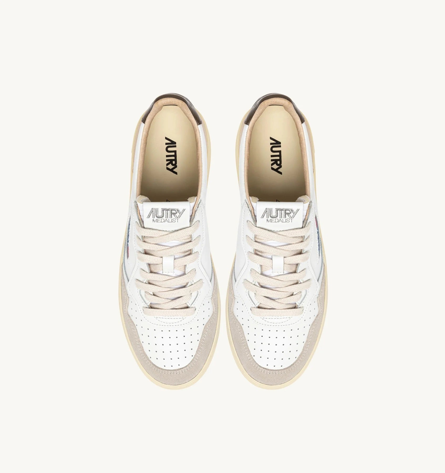 AUTRY Sneaker Uomo Medalist Low-White Beige Teak