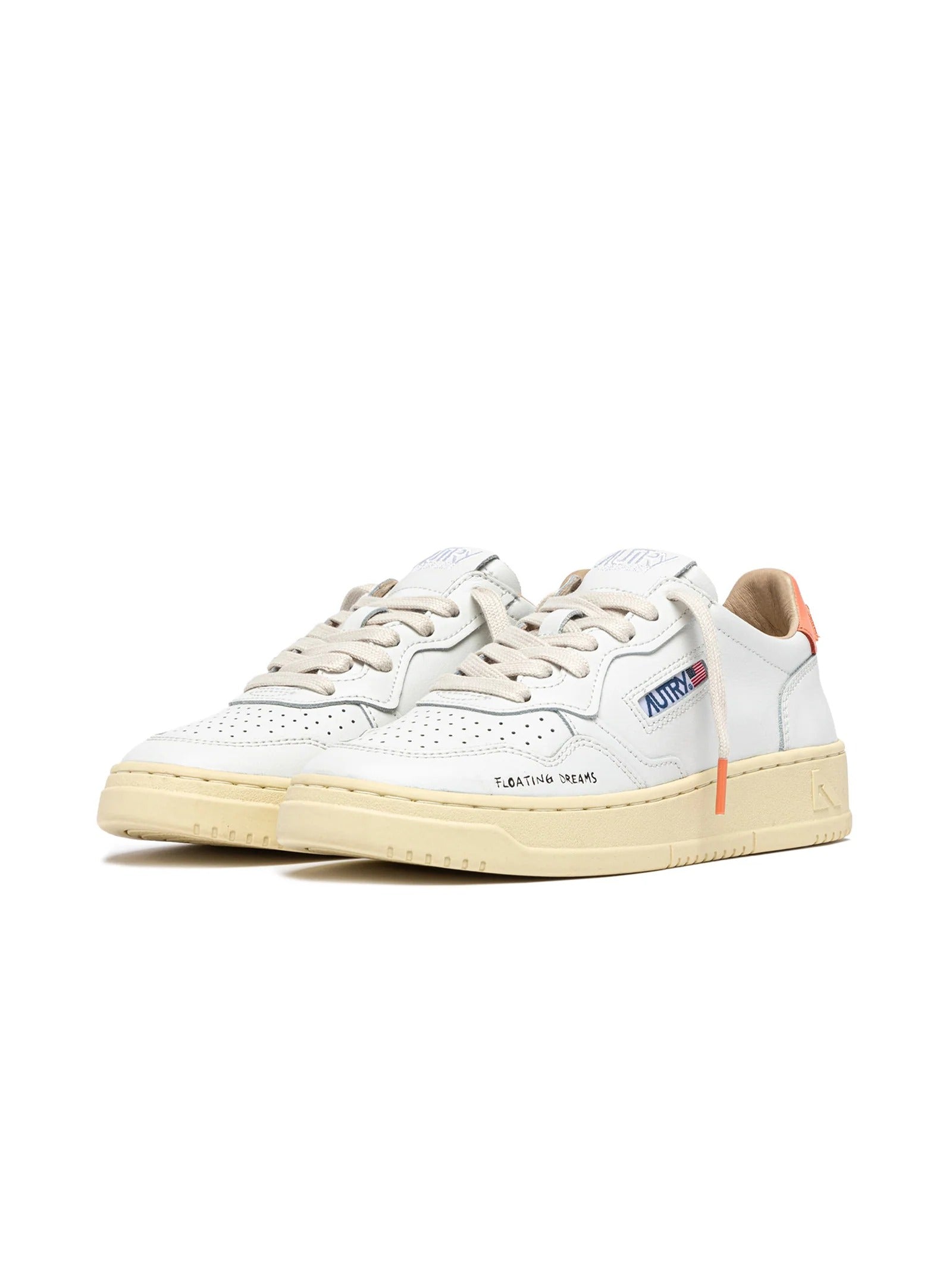 AUTRY Sneaker Donna Medalist Low-White Peach Pink