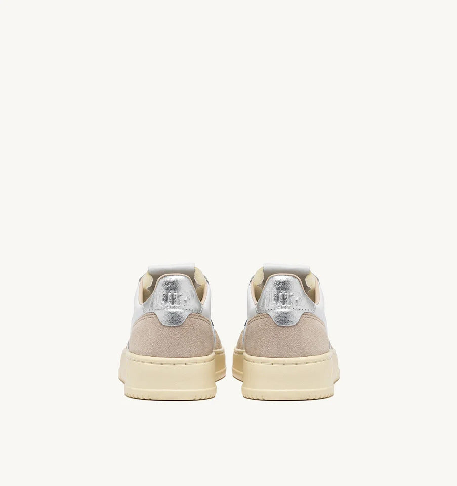 AUTRY Sneaker Donna Medalist Low-White Beige Silver