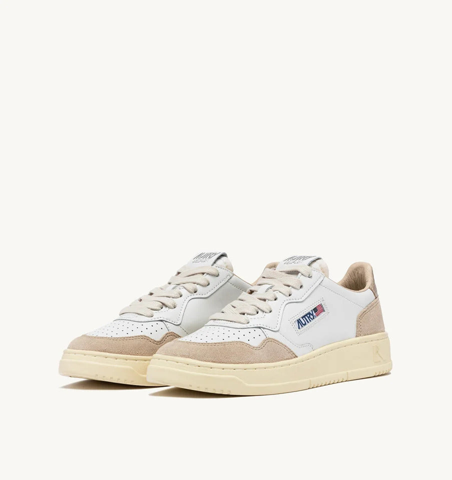 AUTRY Sneaker Donna Medalist Low-White Beige Gold