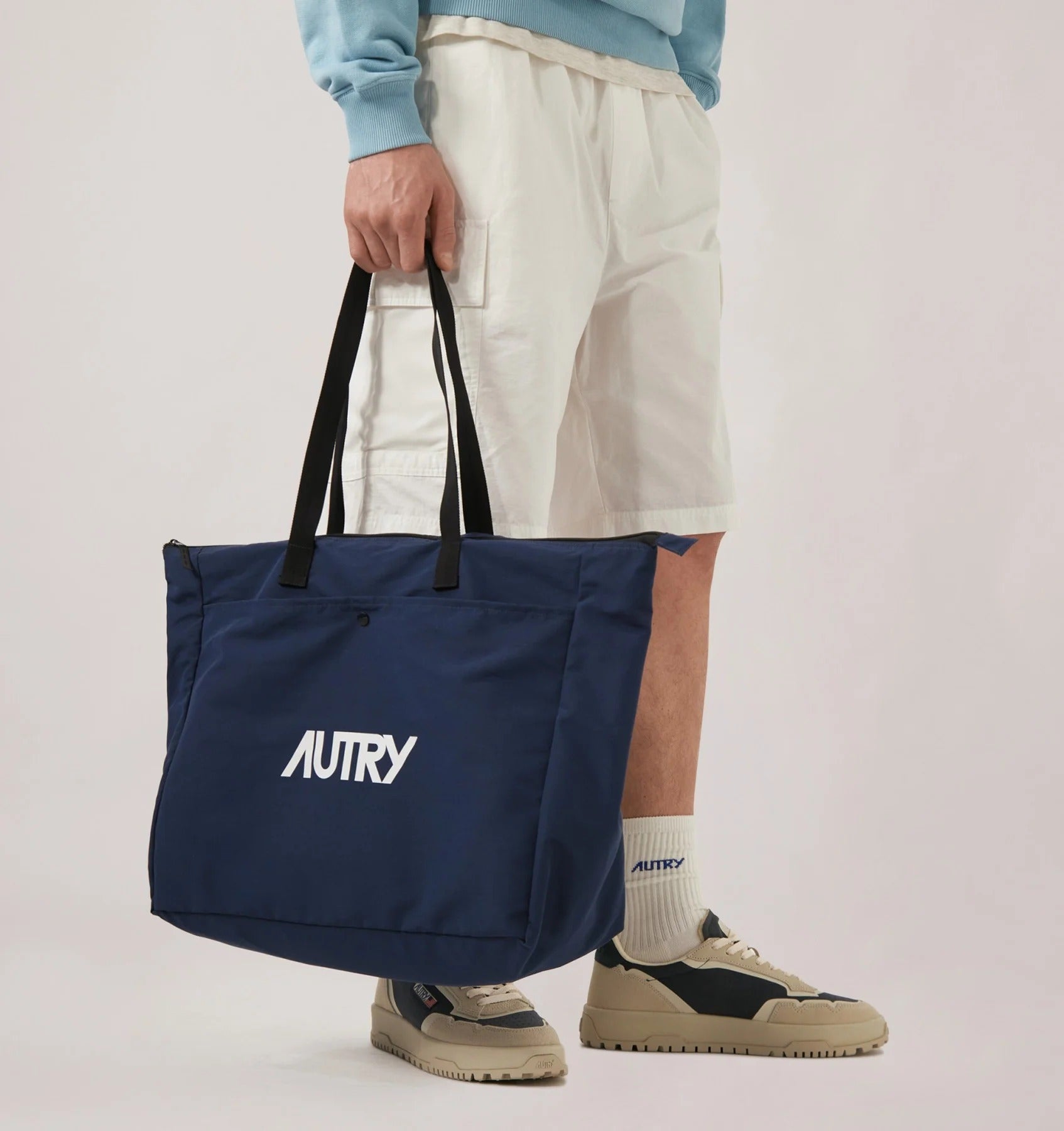 AUTRY Borsa Unisex Main Logo-Blu