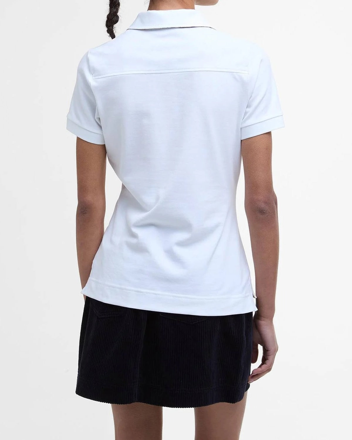 BARBOUR Polo Donna PORTSDOWN-White/Hessian