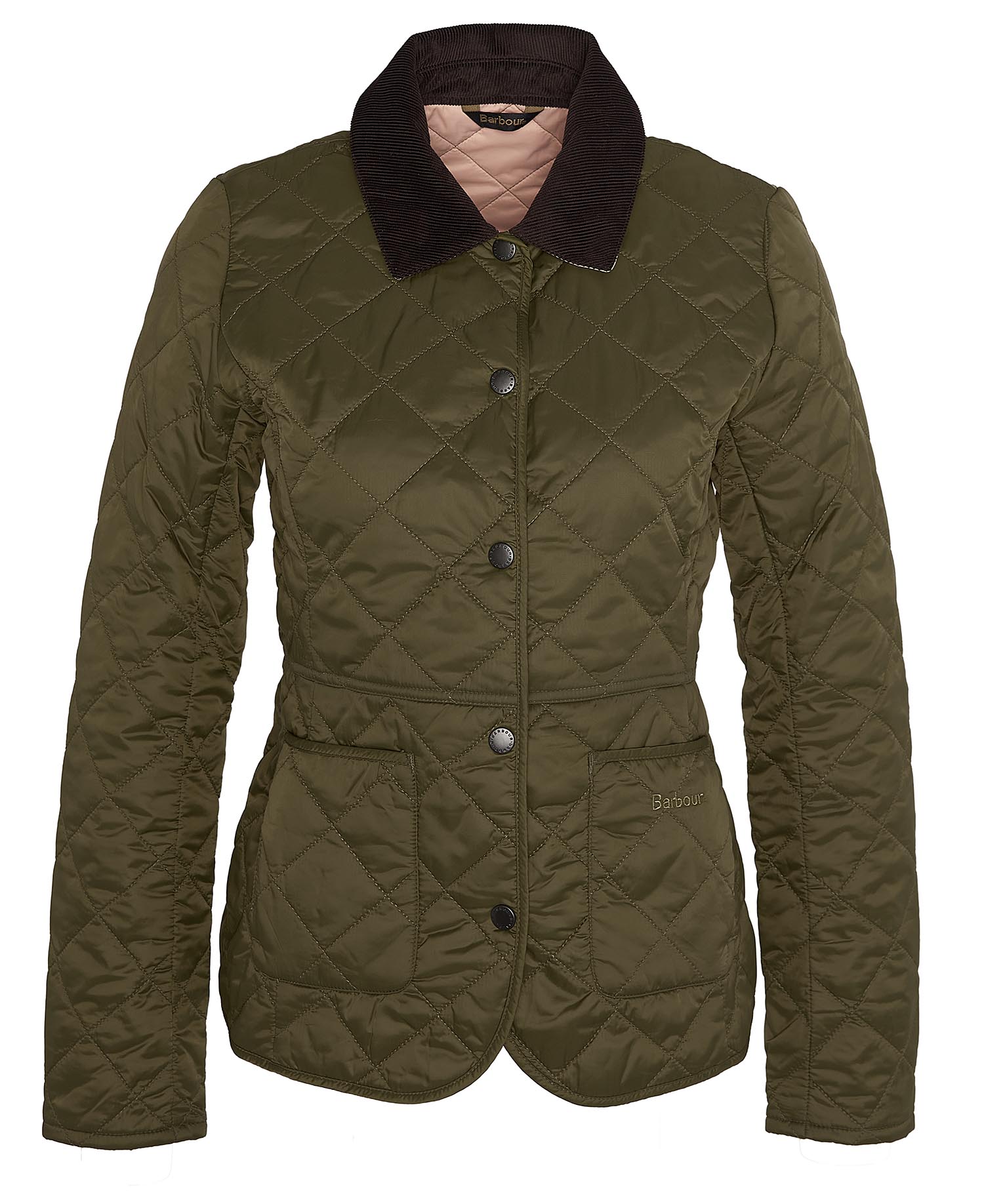 BARBOUR Giacca Donna DEVERON QUILTED-Olive Pale Pink