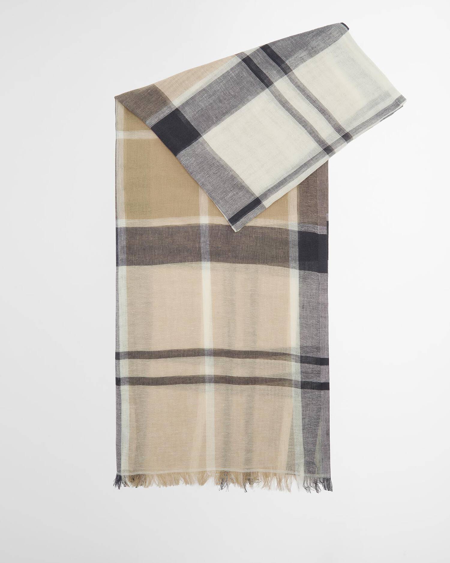 BARBOUR Sciarpa Donna ABIGAIL TARTAN-Dress Navy