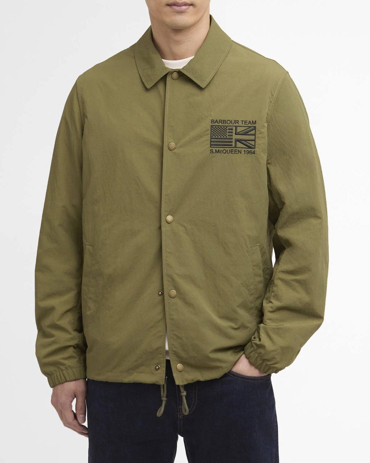 BARBOUR Giacca Uomo COACH-Burnt Olive