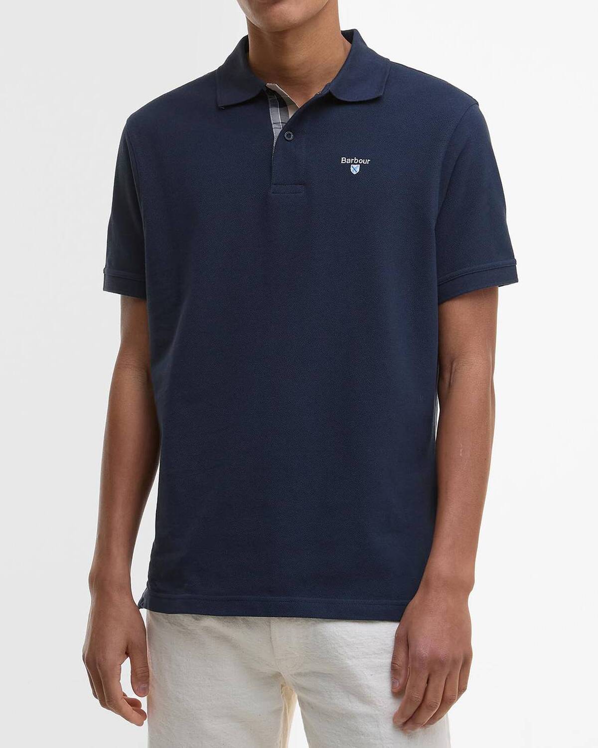 BARBOUR Polo Uomo TARTAN PIQUET-New Navy