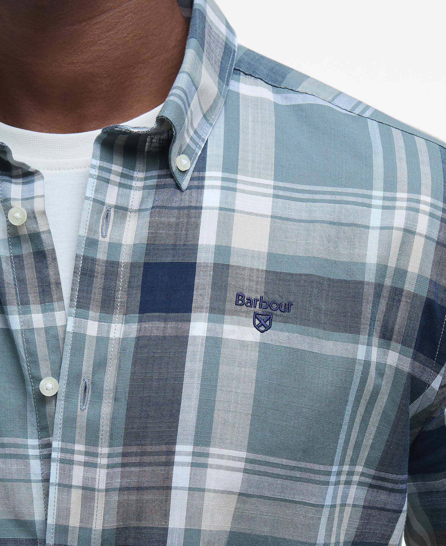 BARBOUR Camicia Uomo KIDD-Vintage Teal