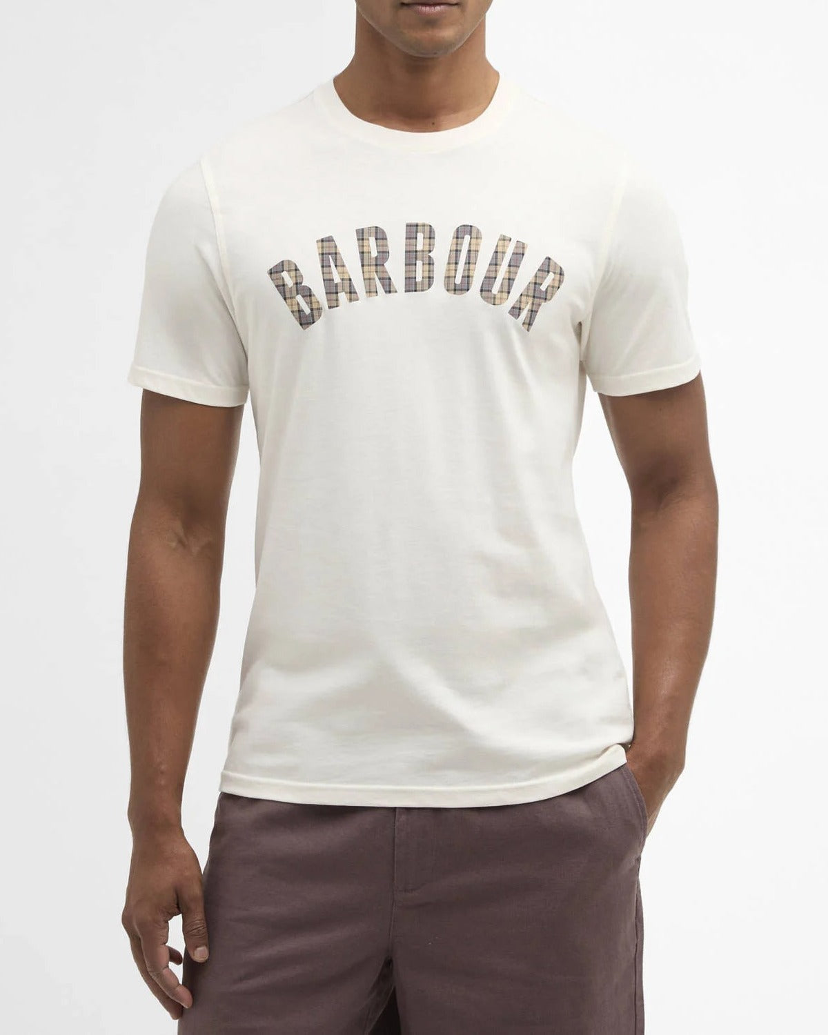 BARBOUR T-Shirt Uomo BERWICK-Whisper White