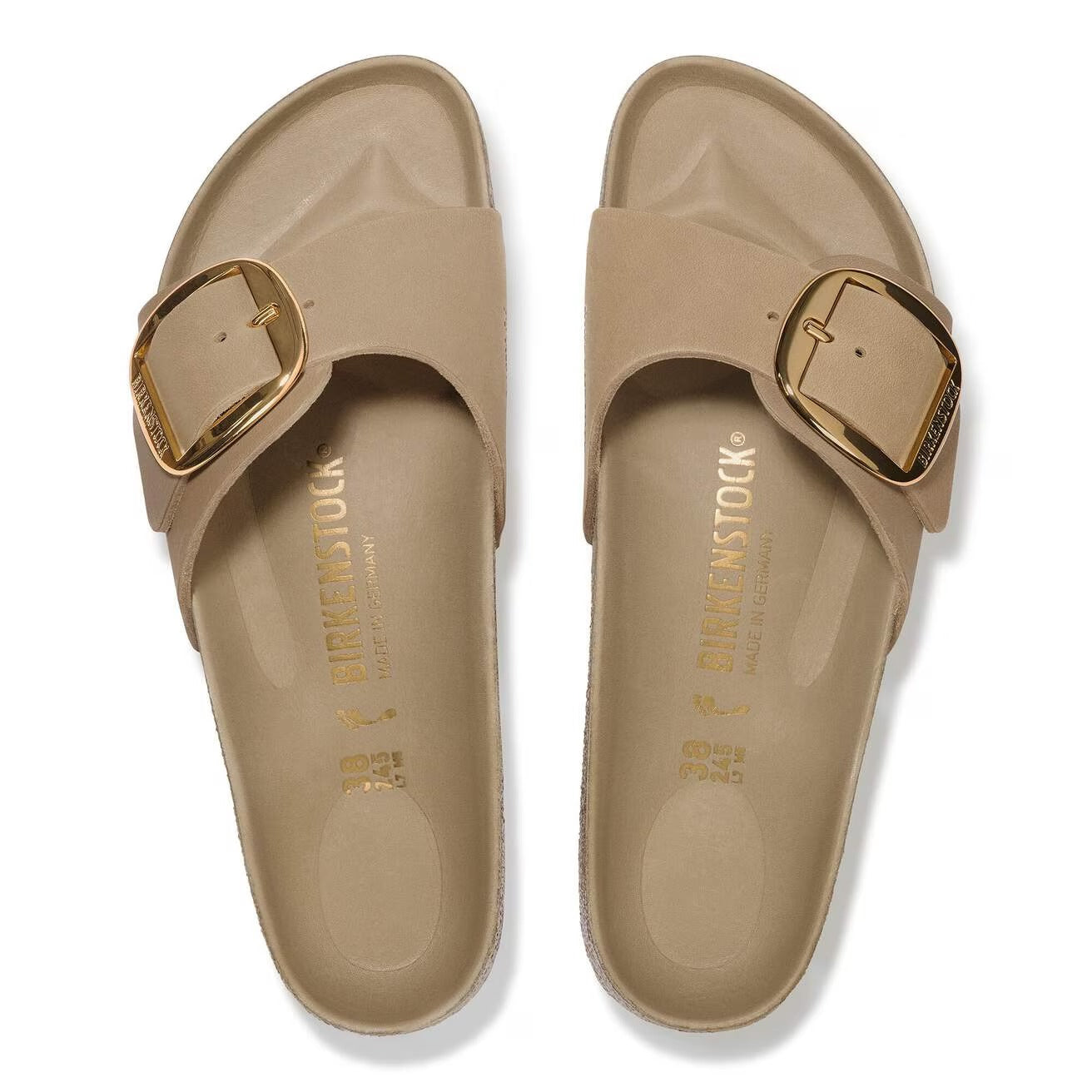 BIRKENSTOCK Ciabatta Donna MADRID BIG BUCKLE Oiled Leather-Tobacco Brown
